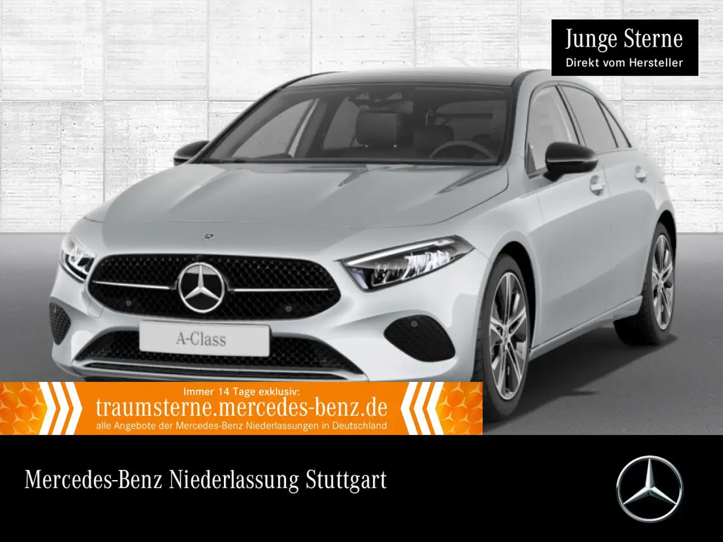 Mercedes-Benz A 200 PROGRESSIVE+NIGHT+PANO+LED+KAMERA+KEYLESS+7G Silber - 1