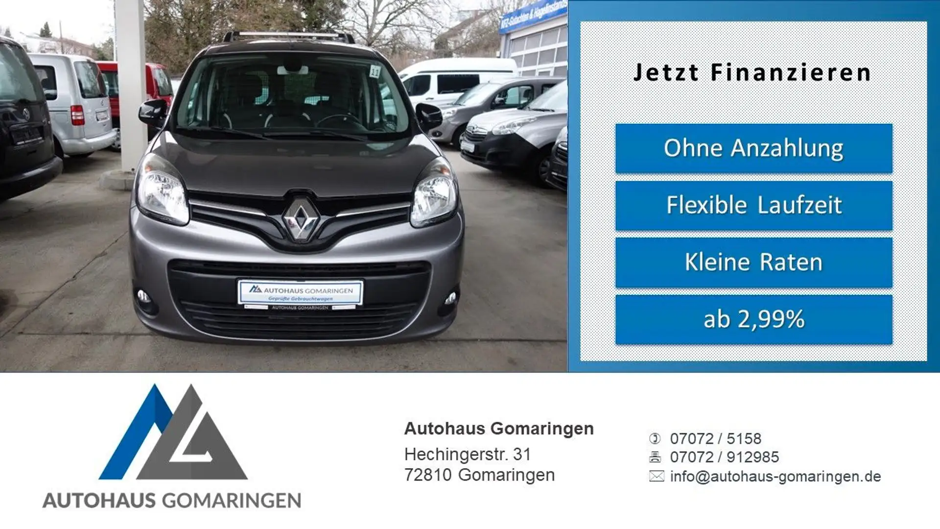 Renault Kangoo Limited*TÜV Neu*Scheckheft*PDC*LM*FES* Grau - 1