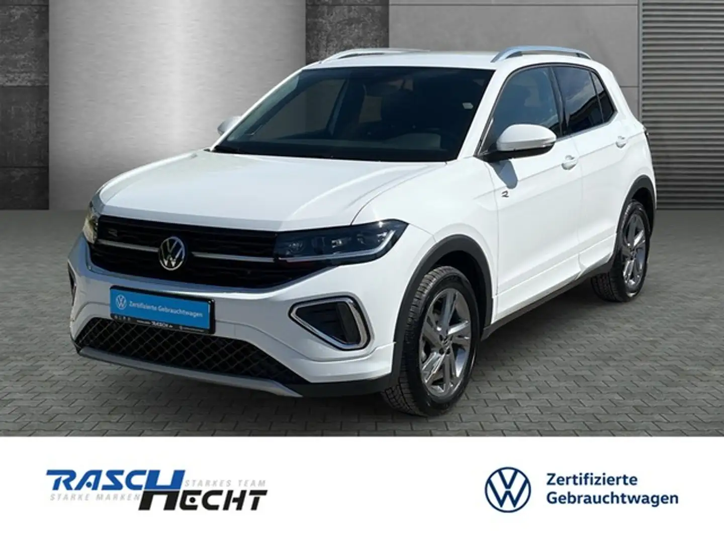 Volkswagen T-Cross R-Line 1.5 TSI DSG*AHK*LED*SHZ*NAVI Weiß - 1