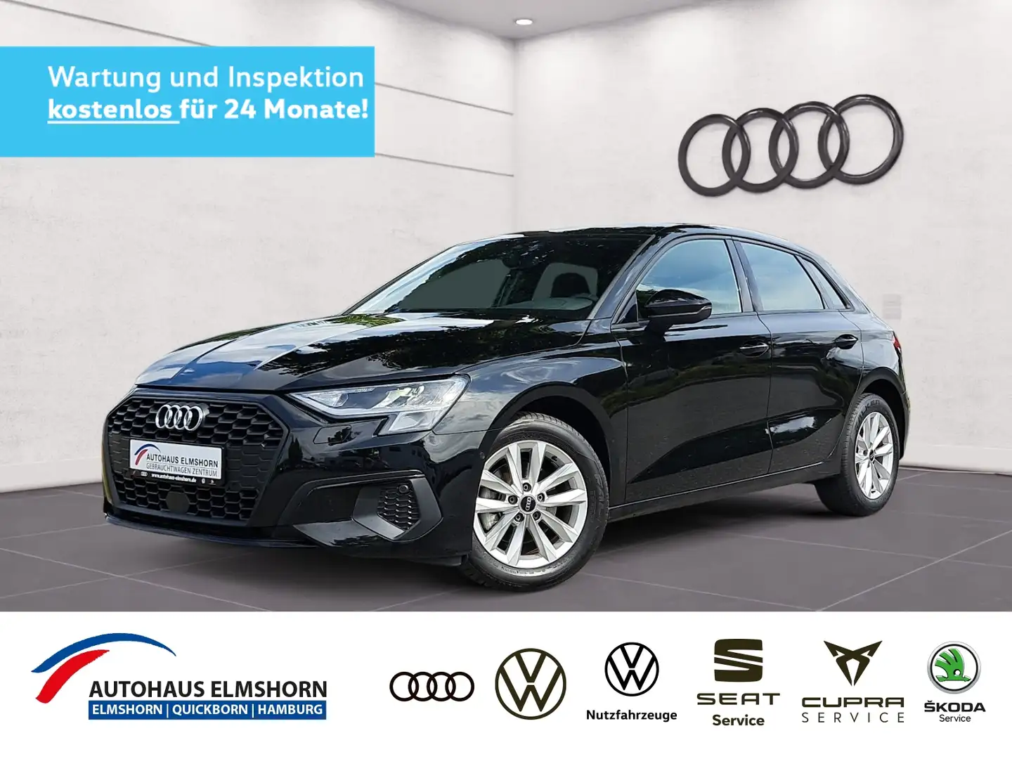 Audi A3 Sportback 35 TDI S tronic NAV APP GRA DAB PDC SHZ Schwarz - 1