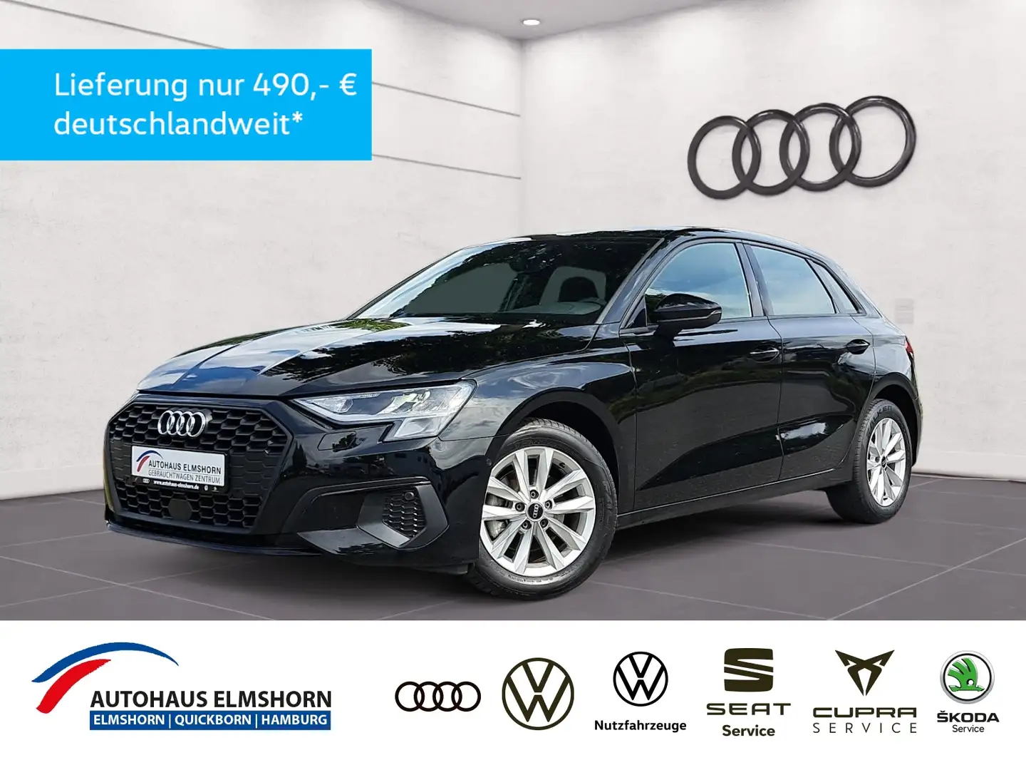 Audi A3 Sportback 35 TDI S tronic NAV APP GRA DAB PDC SHZ Noir - 1