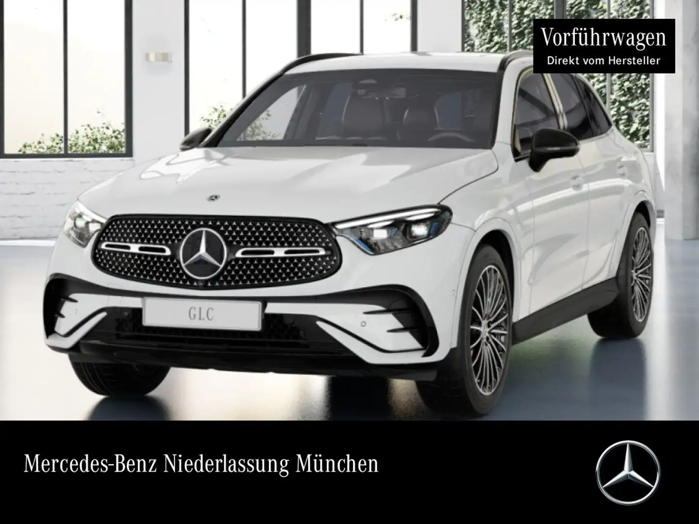 Mercedes-Benz GLC 220 d 4M AMG+NIGHT+360+AHK+TOTW+KEYLESS+9G Weiß - 1