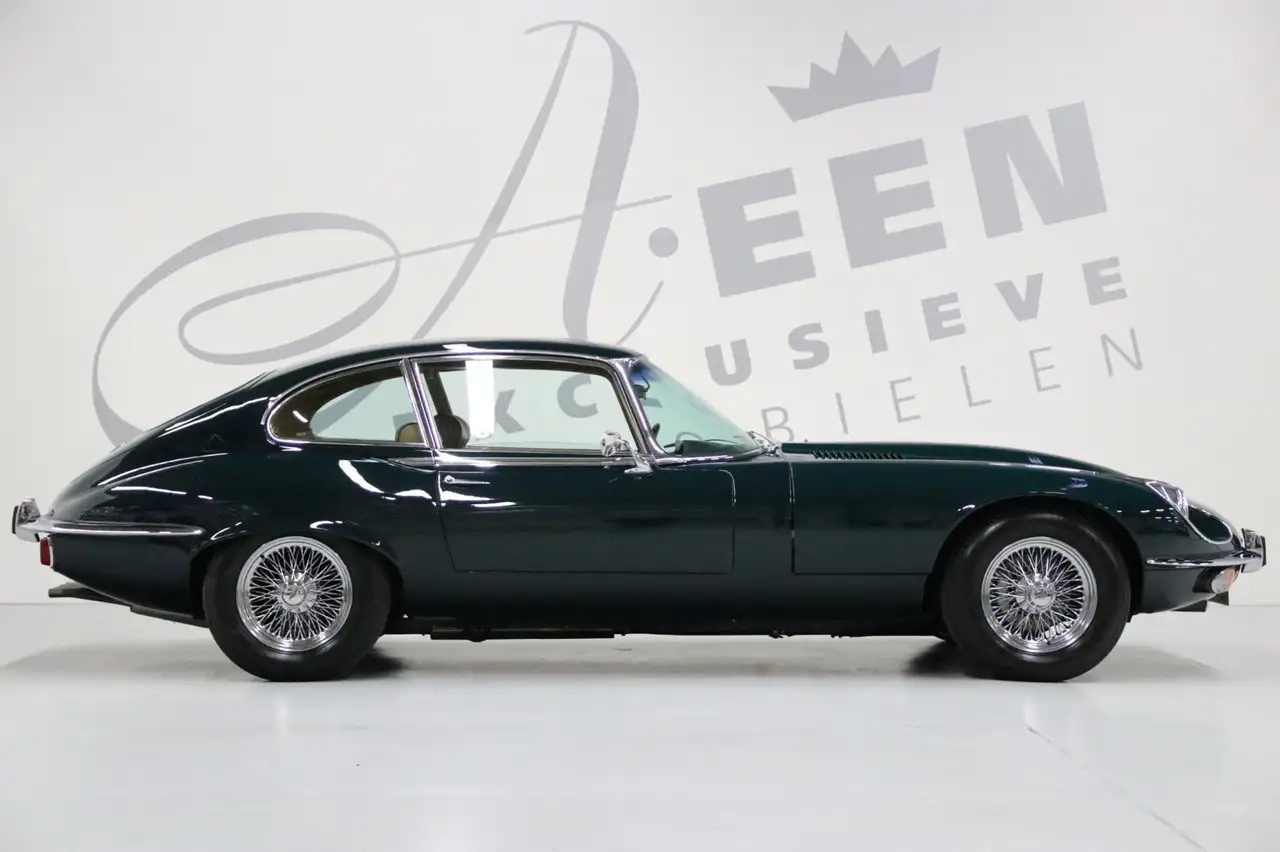 Jaguar E-Type "E" 5.3 V12 2+2/ Britisch Racing Green/ Automaat, foto 11