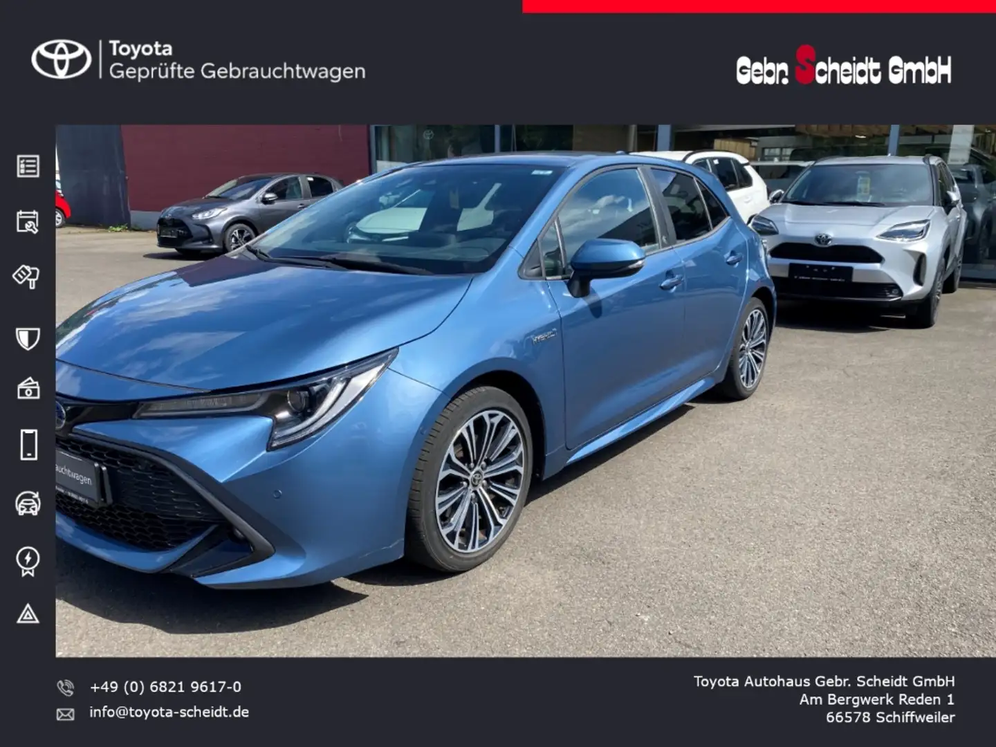 Toyota Corolla Hybrid Team D 2.0 EU6d-T Rückfahrkamera Klimaautom Bleu - 1