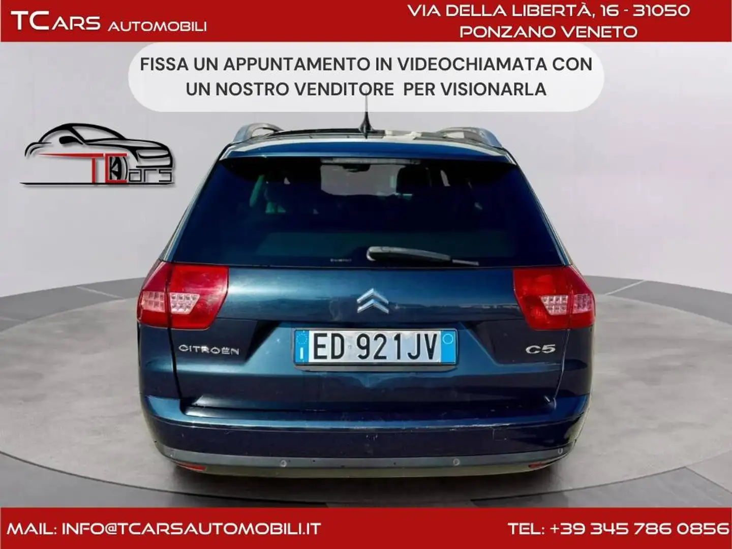 Citroen C5 2.0HDI-AUTOM-GARANZ 3 ANNI-IN OFFERTA FINO SABATO Blu/Azzurro - 1