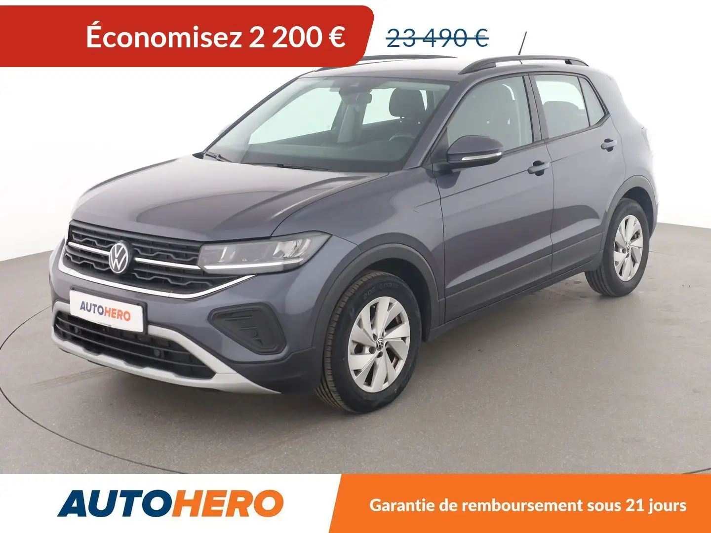 Volkswagen T-Cross 1.0 TSI Life DSG Gris - 1