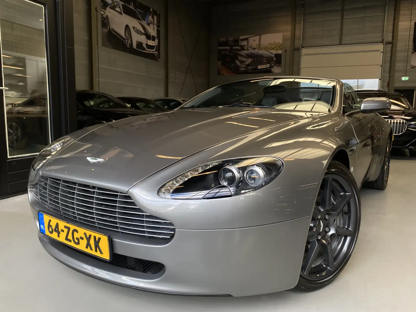 Aston Martin Vantage V8 Roadster 4.3 V8 Sportshift Cabrio, Leder, NL ge Gris - 1