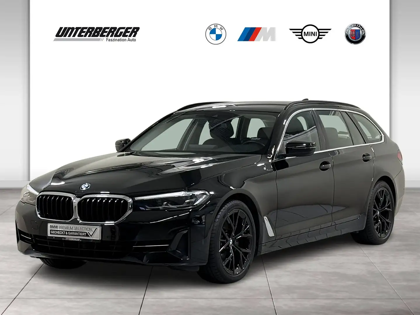 BMW 520 d Touring Navi PA RFK DAB WLAN Sitzhzg Zwart - 1