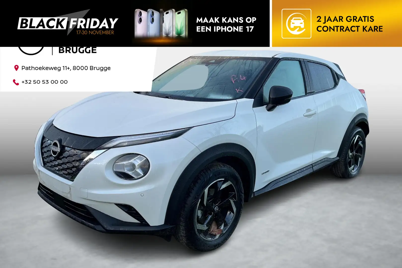 Nissan Juke 1.6 Hybrid 145 N-Connecta Bianco - 1