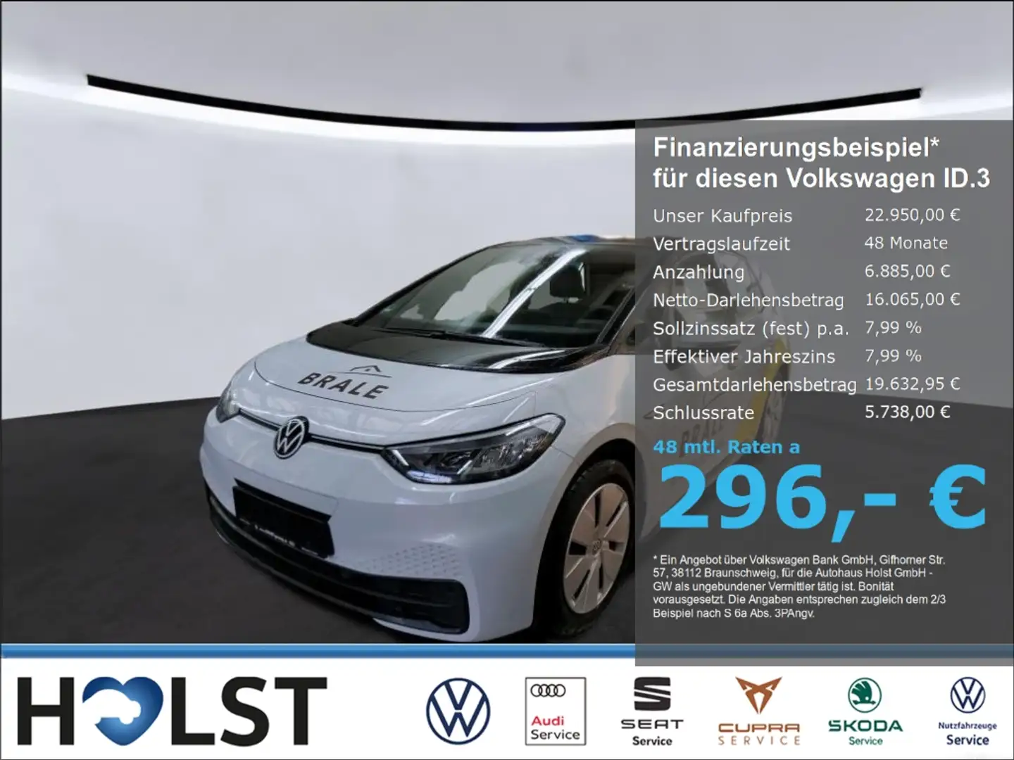Volkswagen ID.3 Pro Navi Klimaautom PDC Regensensor Weiß - 1