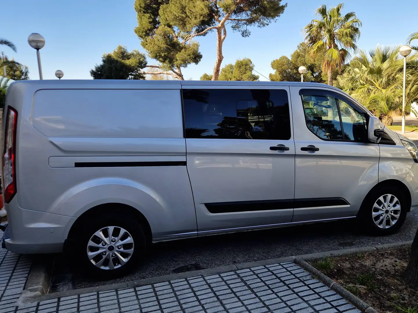 Ford Transit Custom Mixto Plateado - 1
