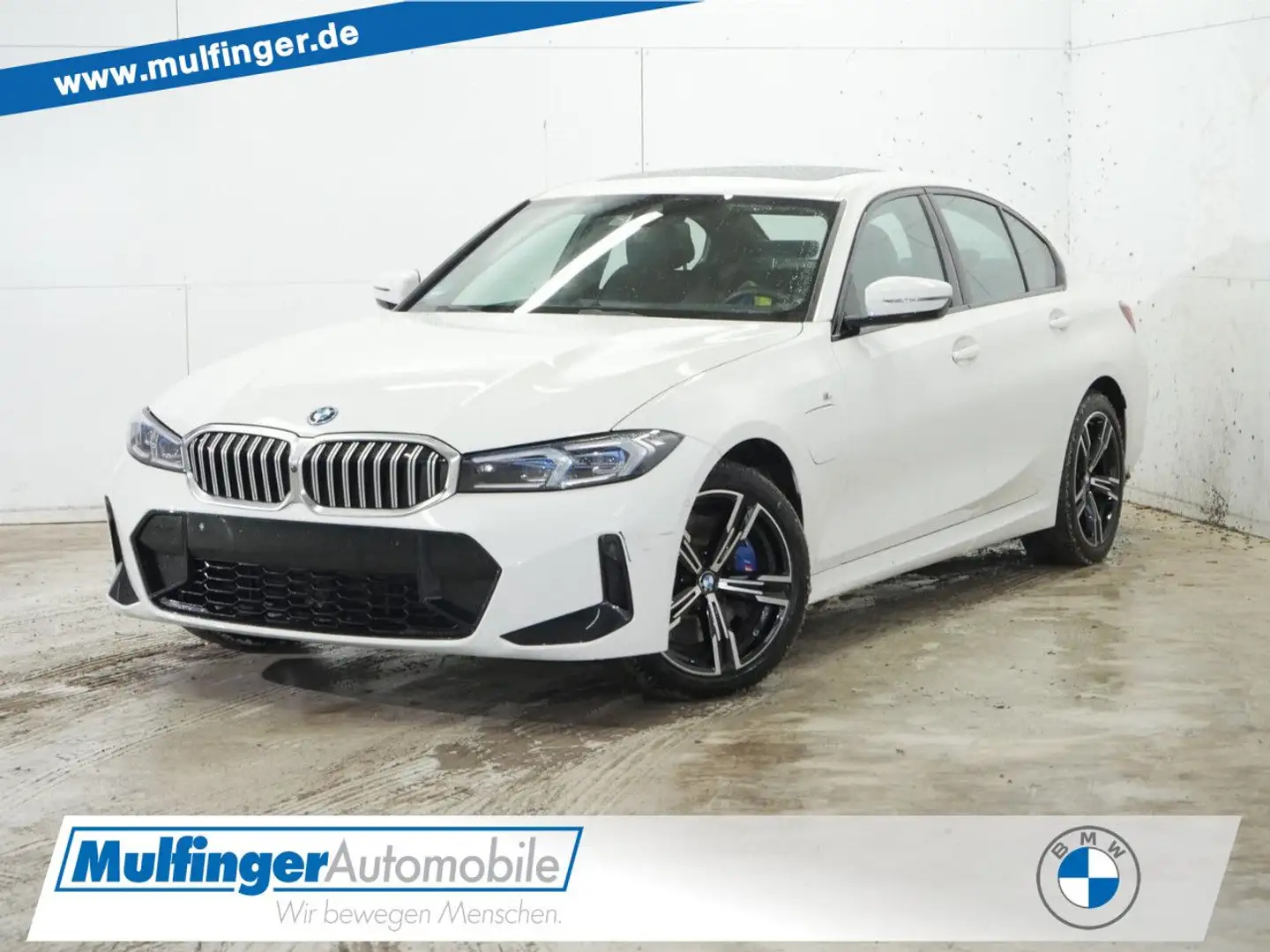 BMW 330 e M Sport HUD GlasD.SuView.Ha/Ka.Ad-Fahrw.AHK Weiß - 1