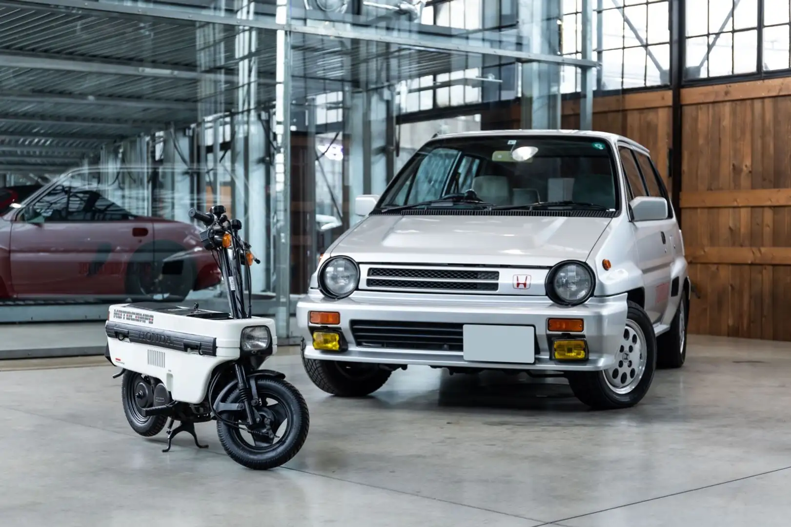 Honda City Turbo II | Motocompo folding Moped Stříbrná - 1