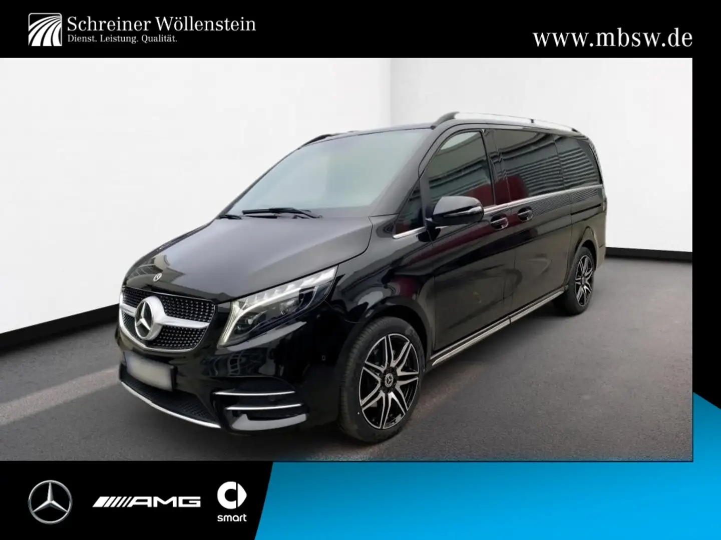Mercedes-Benz V 300 d long 4M *AMG*Avantgarde*AIR*AHK*Navi*AUT Schwarz - 1