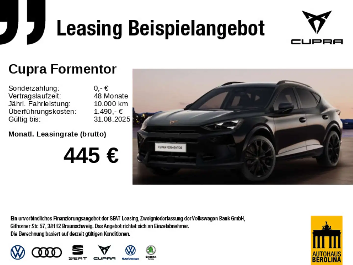 CUPRA Formentor 2.0 TSI 4D VZ Black Edition DSG *ACC* Schwarz - 1