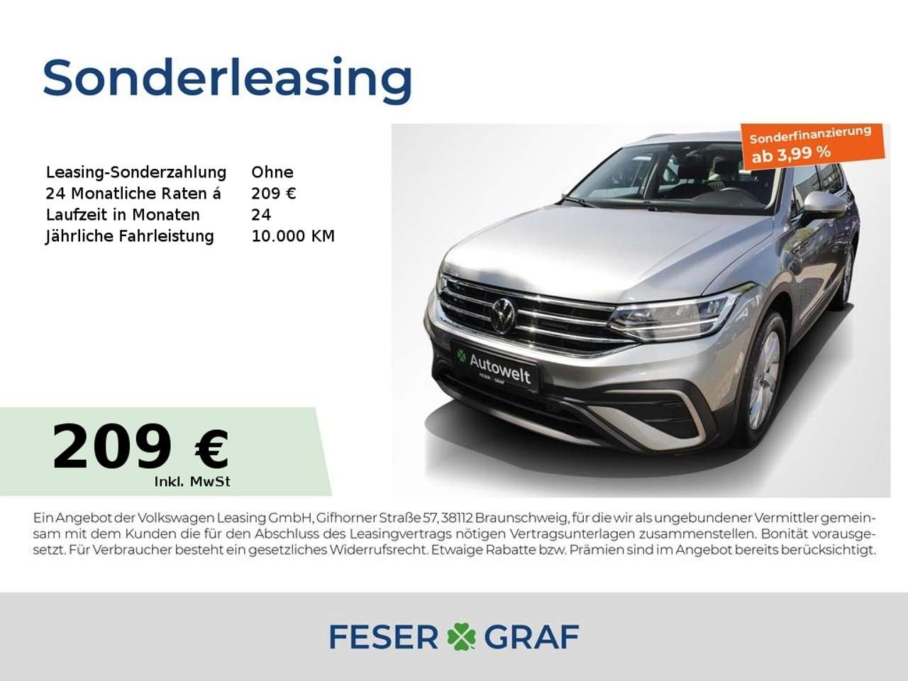 Volkswagen Tiguan Allspace — Volkswagen Tiguan Allspace 1.5 TSI Life DSG 7Si AHK Nav 18"