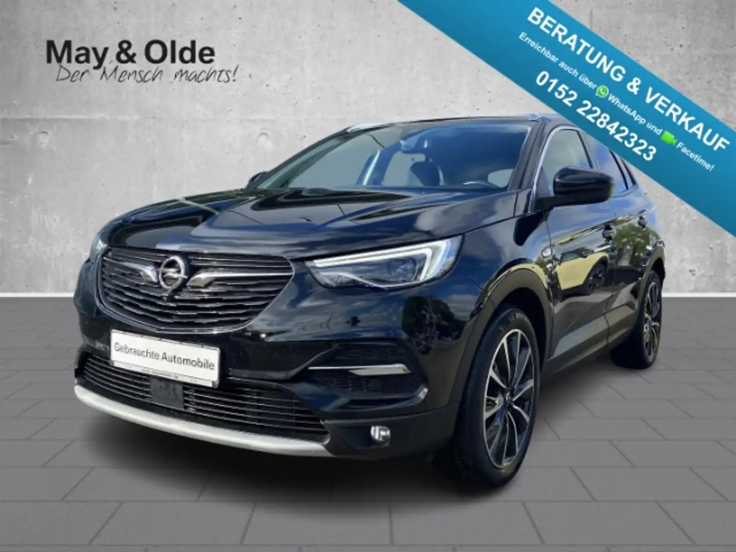 Opel Grandland 1.5 D Elegance AHK Navi 360 LED SHZ Nero - 1