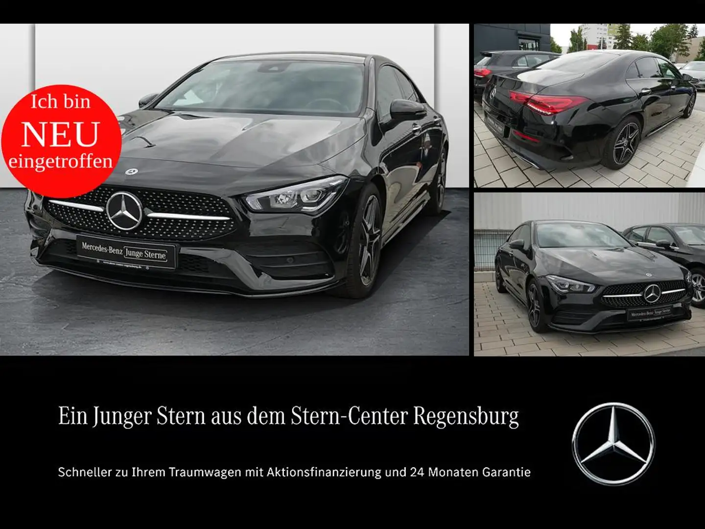 Mercedes-Benz CLA 200 Coupé AMG+DISTRONIC+KEYLESS-GO+BURMESTER Zwart - 1