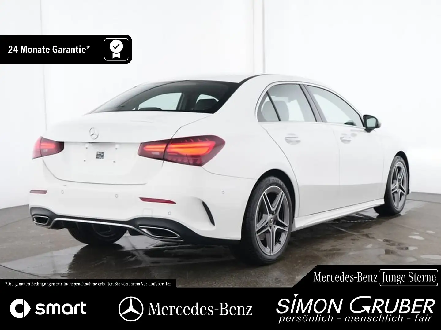 Mercedes-Benz A 200 Limo AMG Line Ad+ Fahrassist Winter VZ Ass Weiß - 2