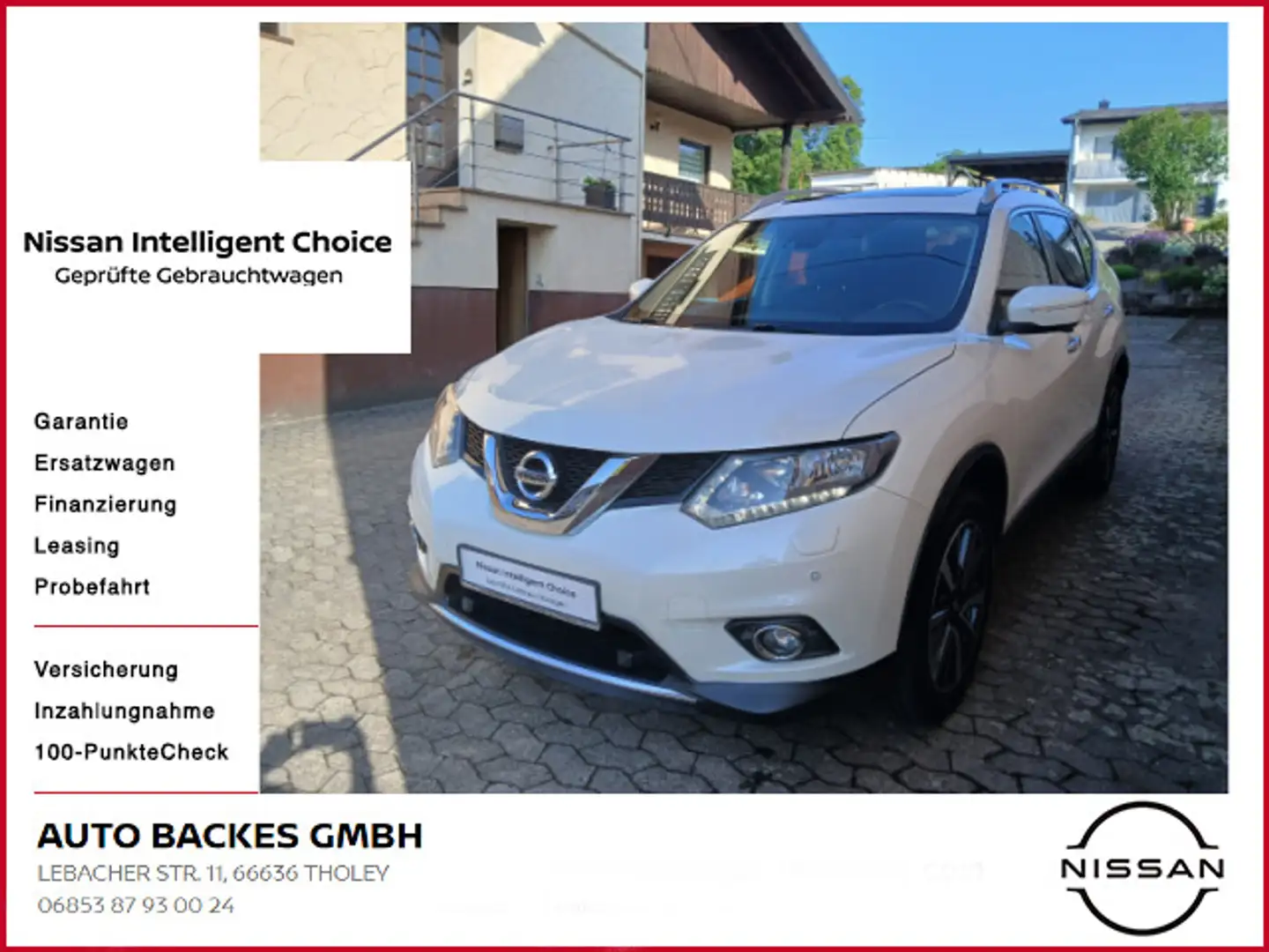 Nissan X-Trail 2.0 dCi ALL MODE 4x4 N-Vision AHK Pano N Weiß - 1