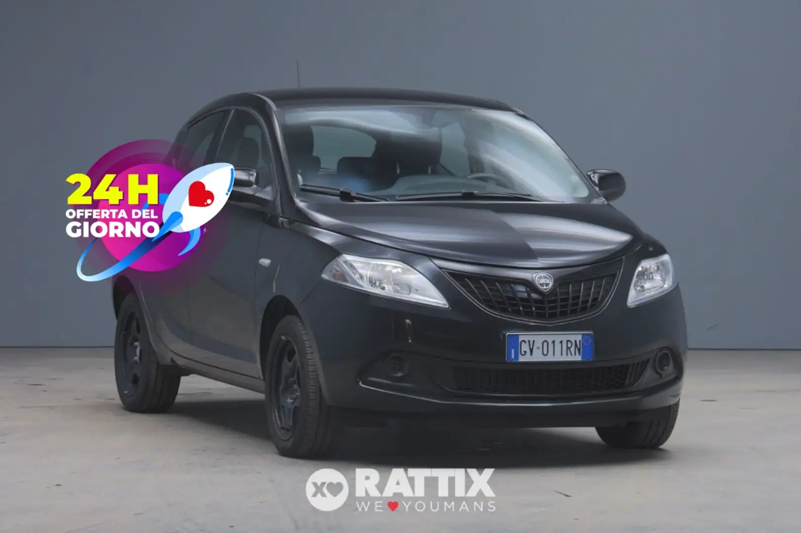 Lancia Ypsilon 1.0 Firefly Hybrid 70CV Silver 5p.ti Noir - 1