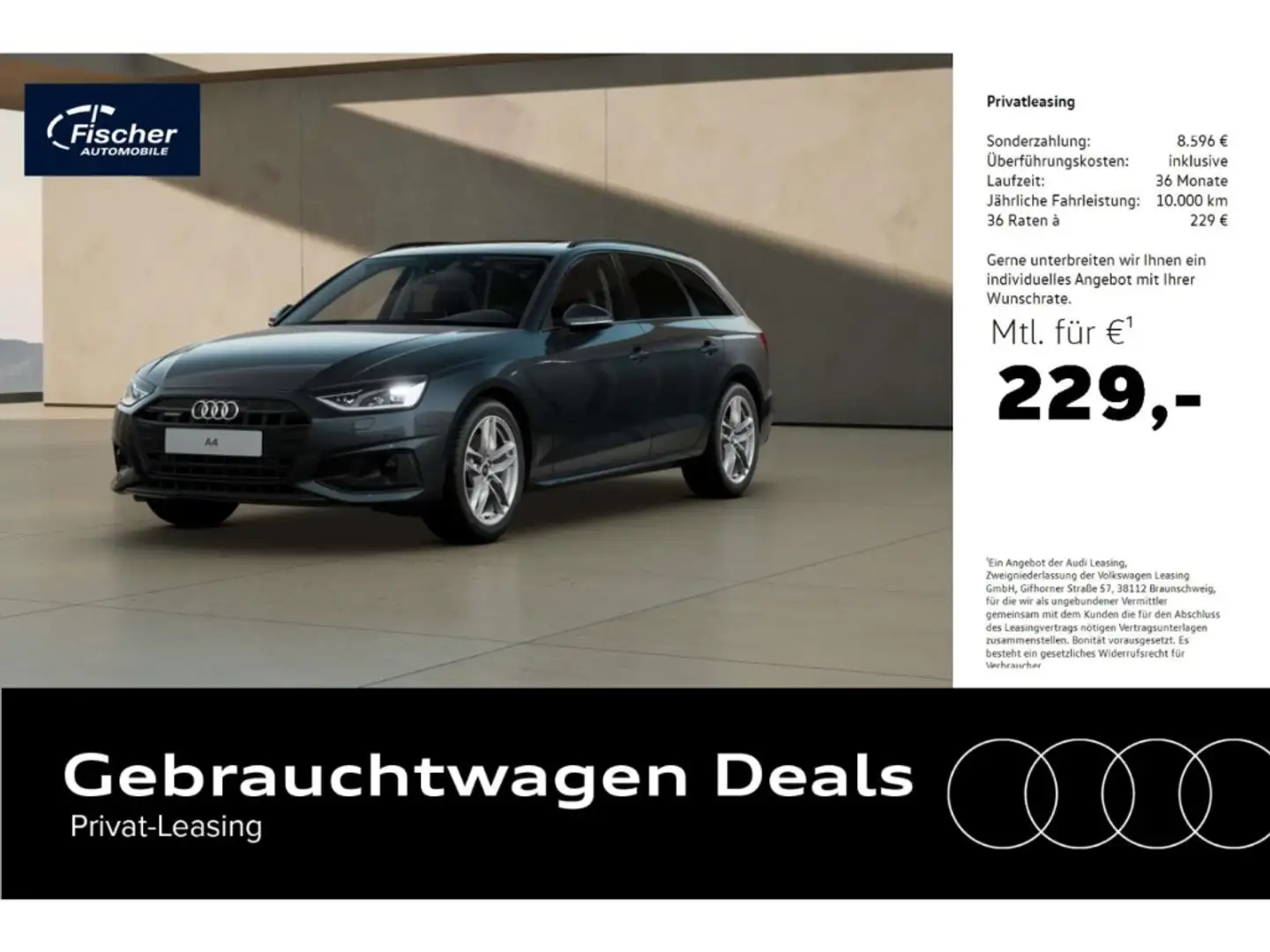 Audi A4 Avant 40 TFSI quattro advanced Grau - 1