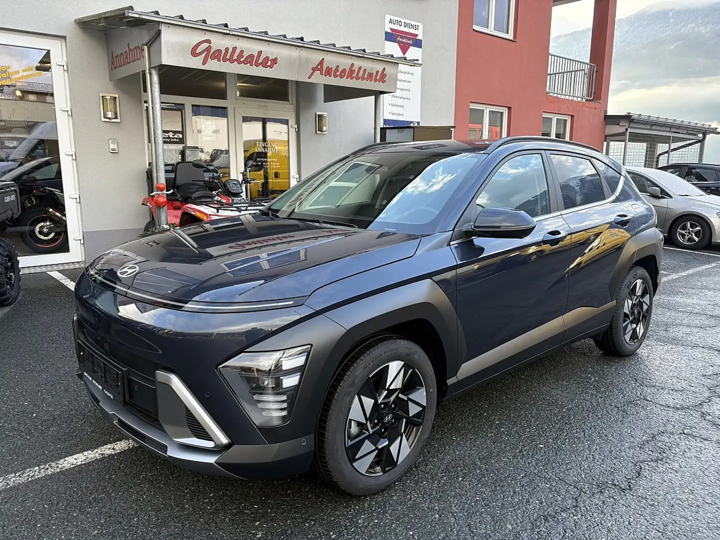 Hyundai KONA Kona 1,6 T-GDi 4WD Prestige Line DCT Aut. inkl.... Bleu - 1