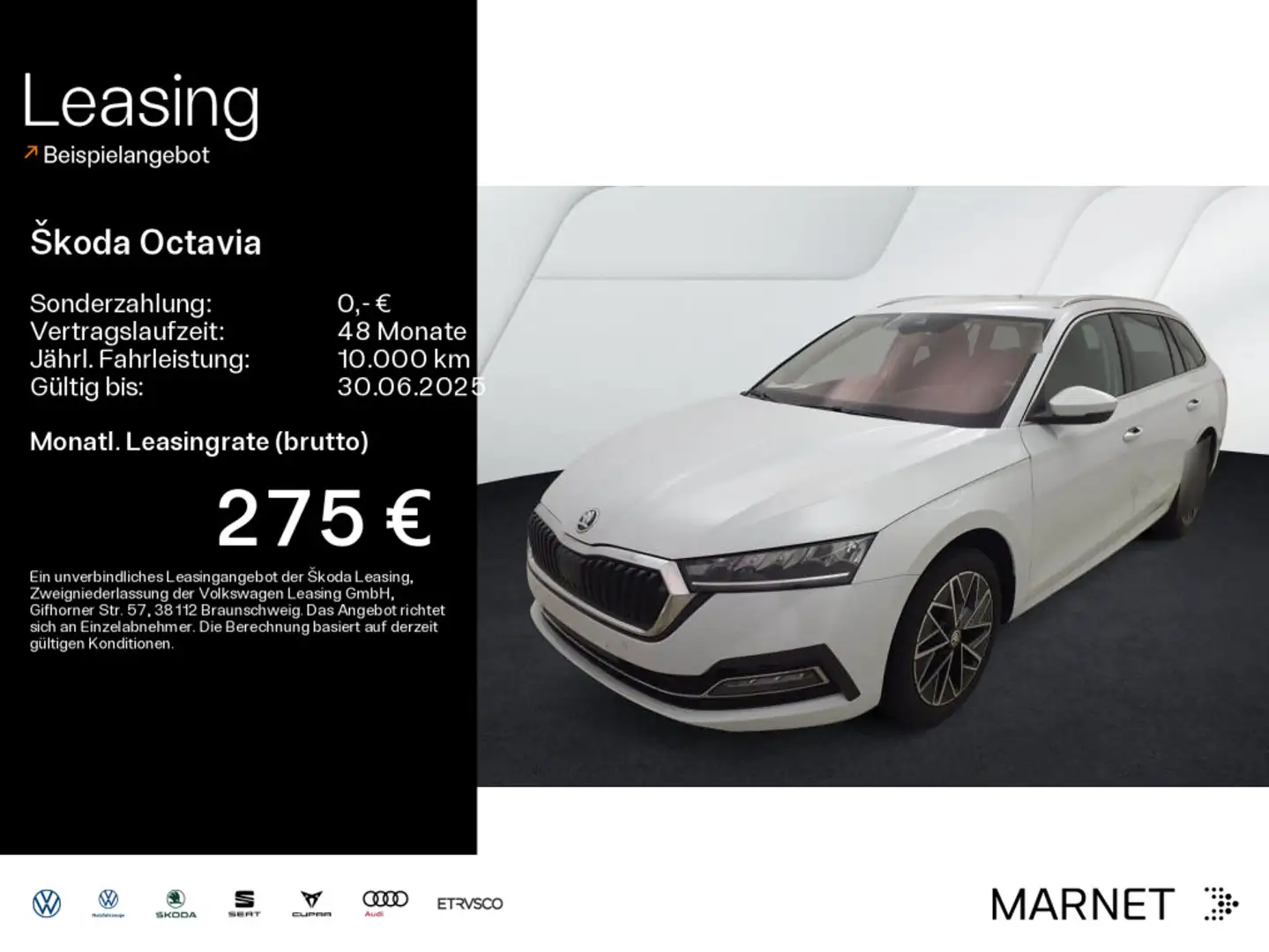 Skoda Octavia Combi 2.0 TDI DSG Style*LED*VIRTUAL*NAVI Weiß - 1