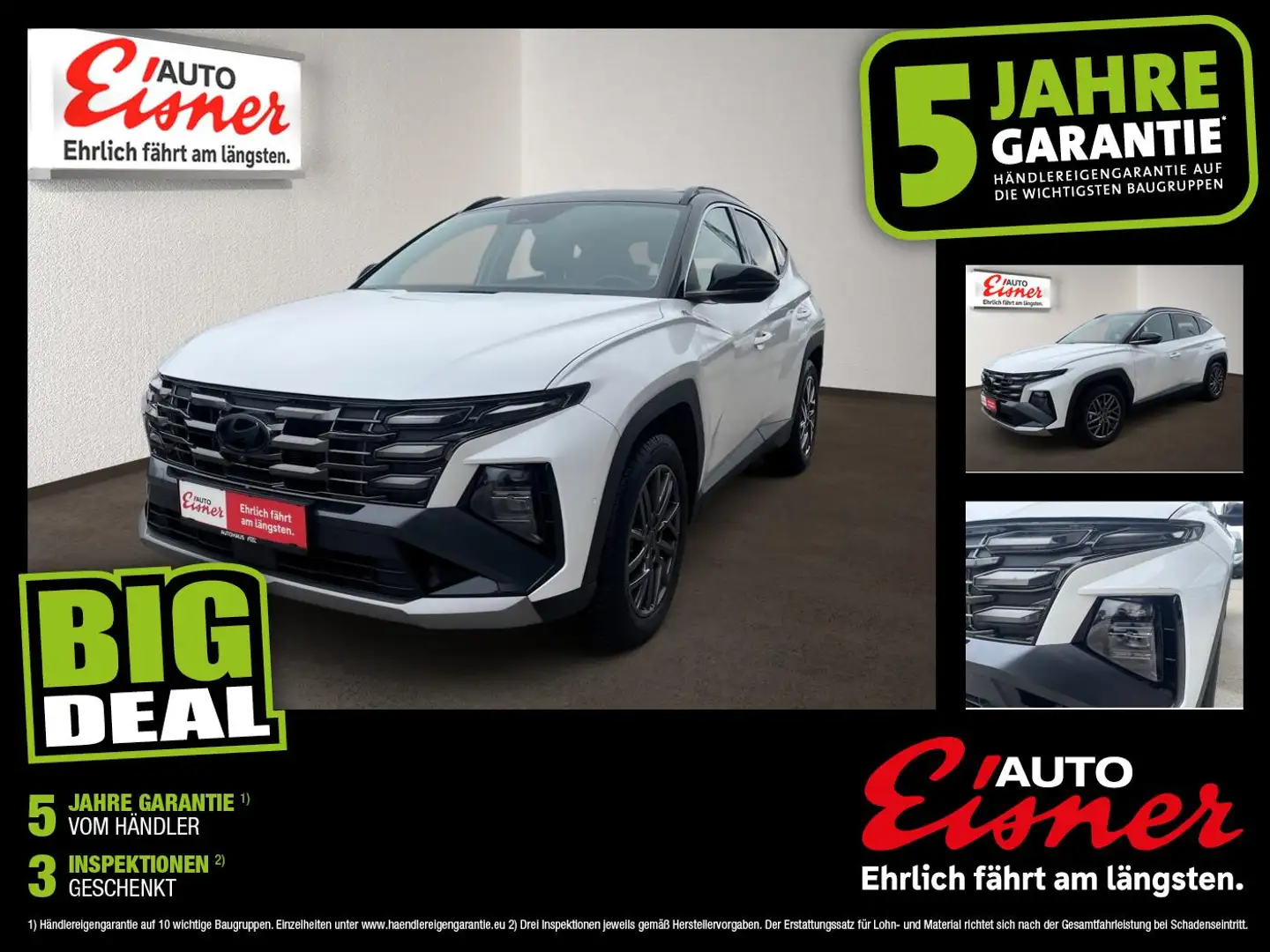 Hyundai TUCSON 1.6 T-GDI Top Preis ! Weiß - 1