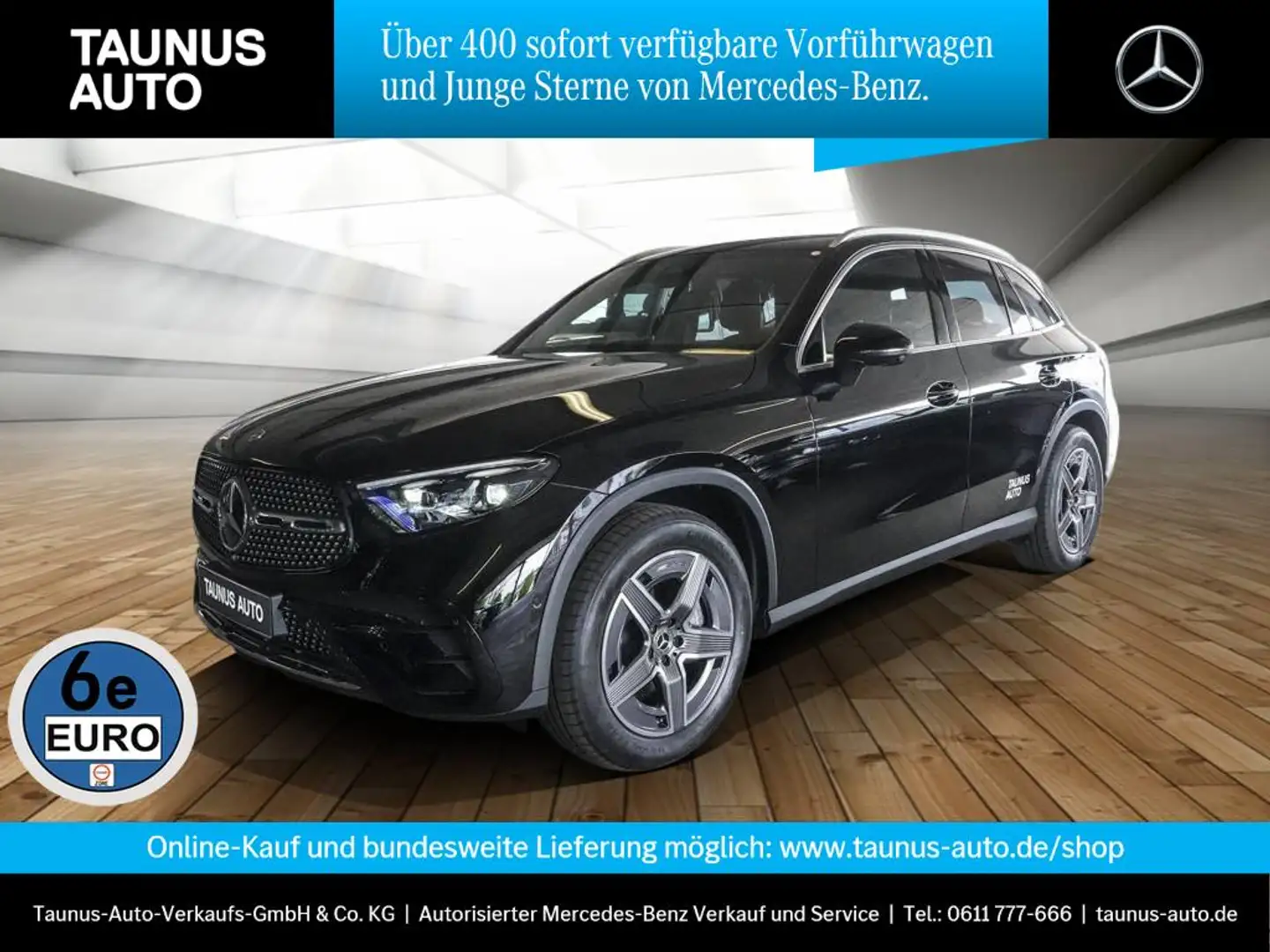 Mercedes-Benz GLC 200 AMG-DISTRONIC-MEMORY-AHK-KAM-UVP 69.200,- Schwarz - 1