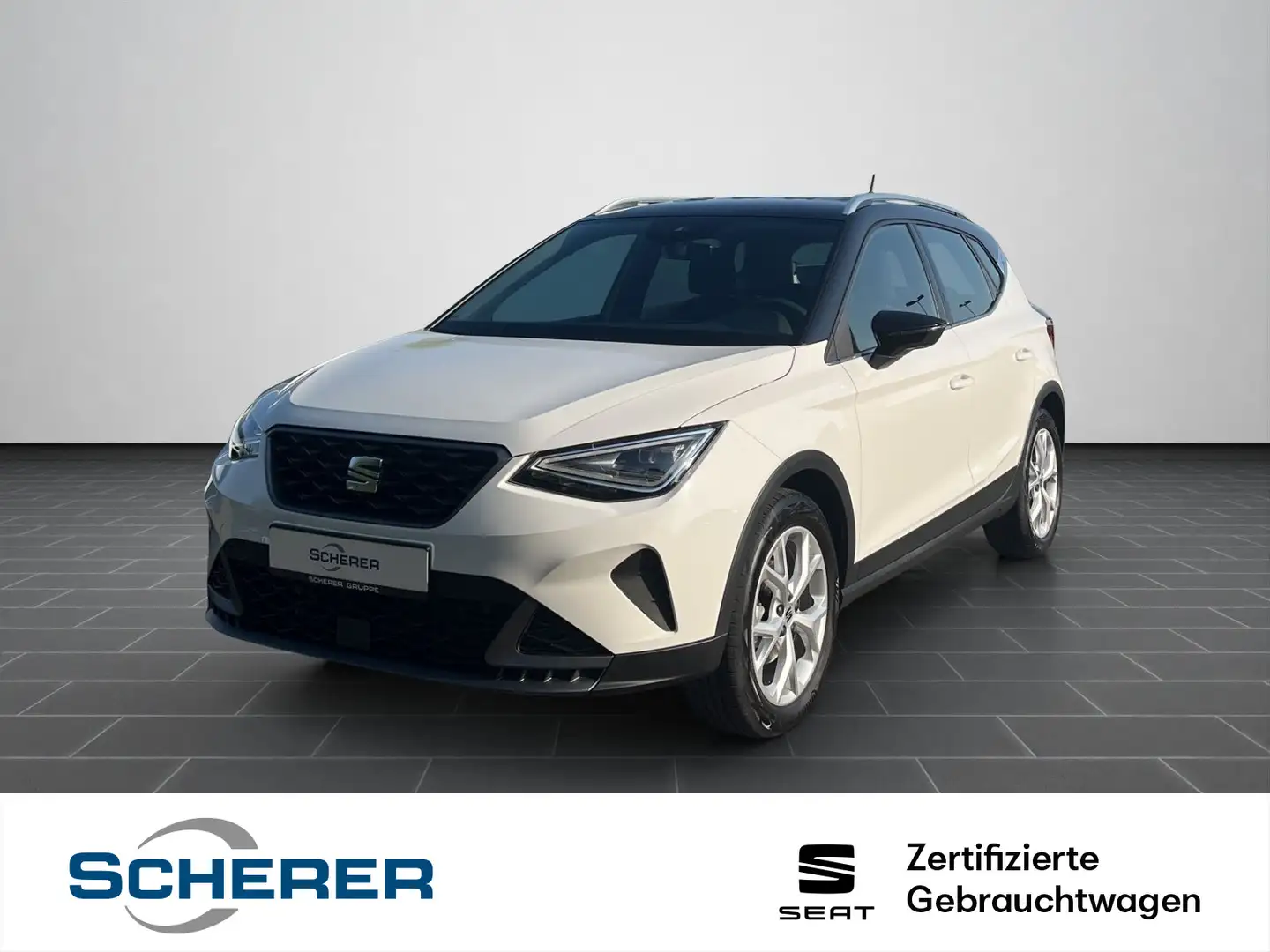 SEAT Arona 1.0 TSI DSG FR OPF Navi, LED, SHZ, ACC, AH Weiß - 1