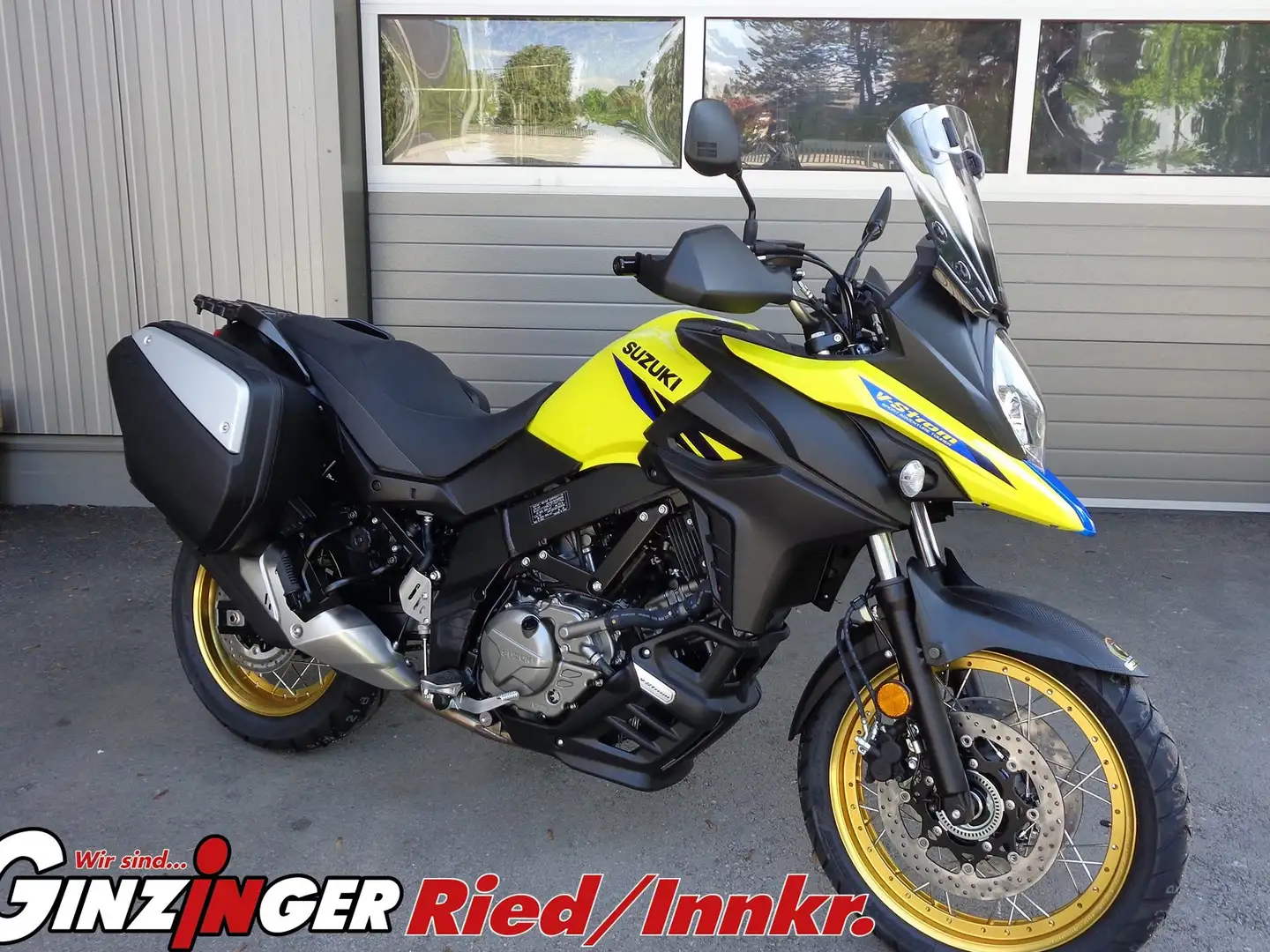 Suzuki V-Strom 650 Seitenkoffer Gelb - 1