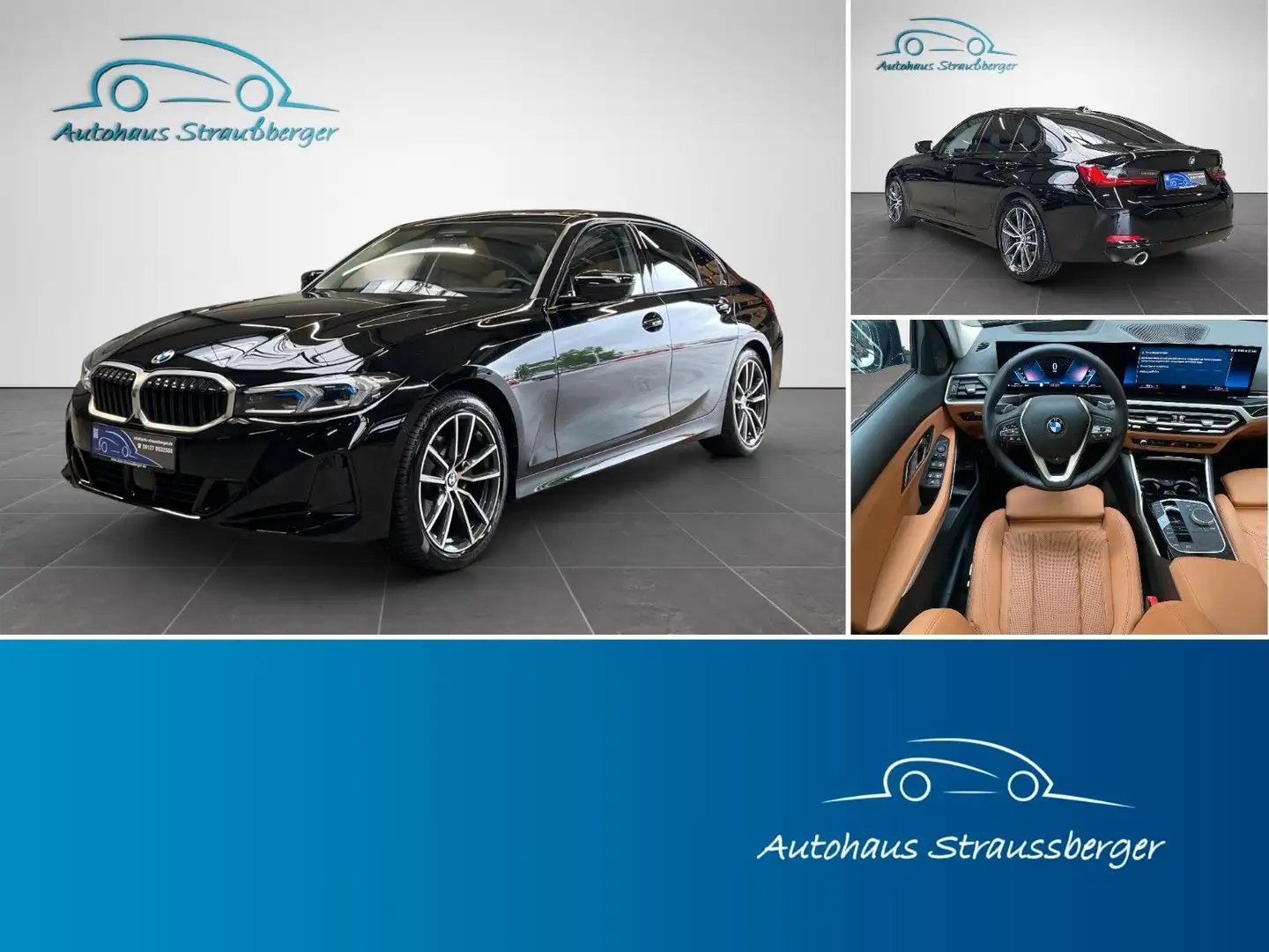 BMW 320 d xDrive Lim. Kzu H/K QI ACC adap. LED 360° Černá - 1