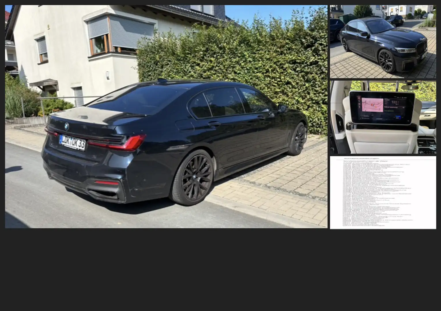 BMW 730 730 L d xDrive CarbonCore Sehr Voll !!! Noir - 1