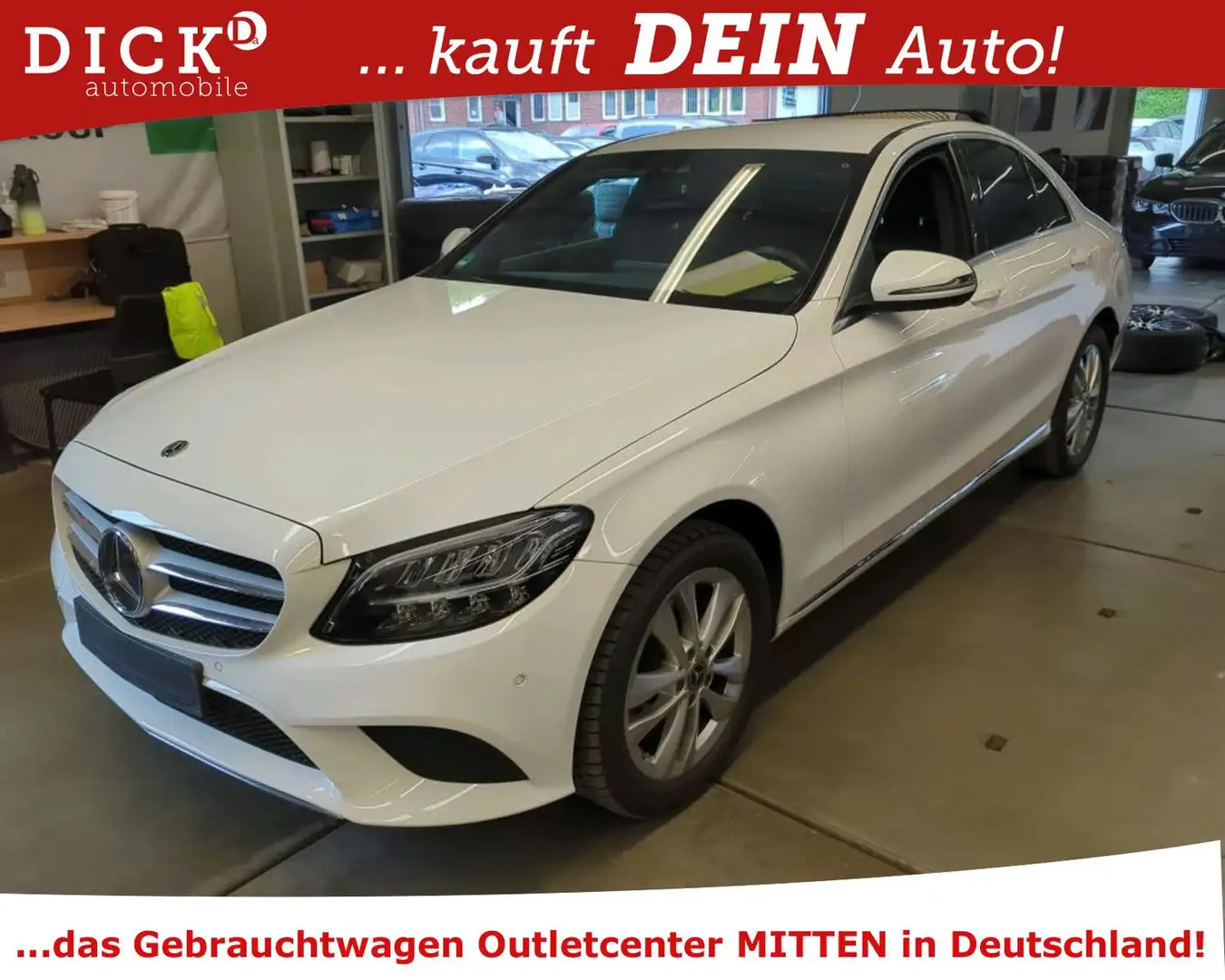 Mercedes-Benz C 220 d 4Mat 9G AMG 19 LM/LED/NAV/MEMO/BURME/8Fa Schwarz - 1