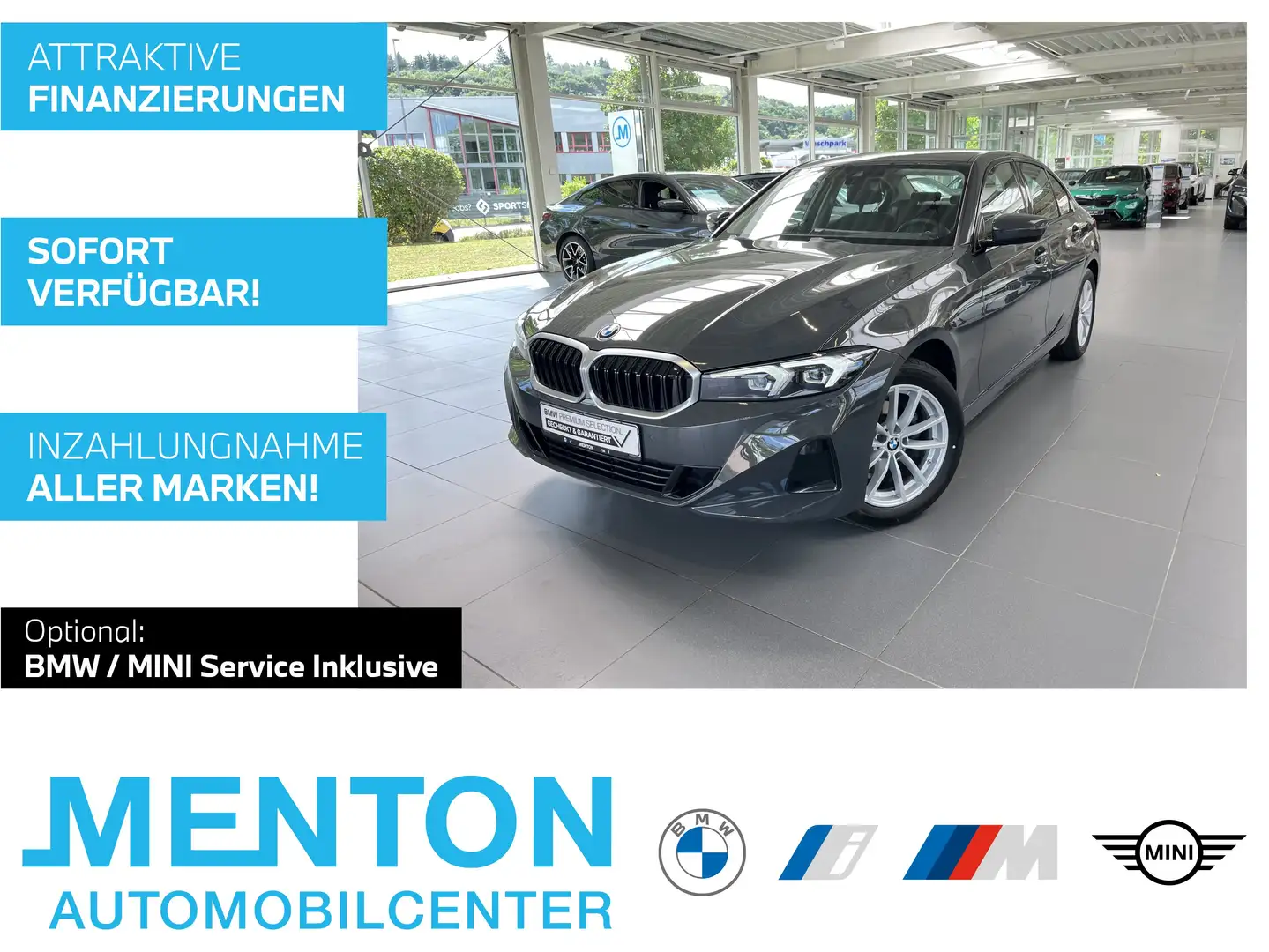 BMW 318 i Limousine Driving Assistant/LED/Tempomat/Klimaau Grijs - 1