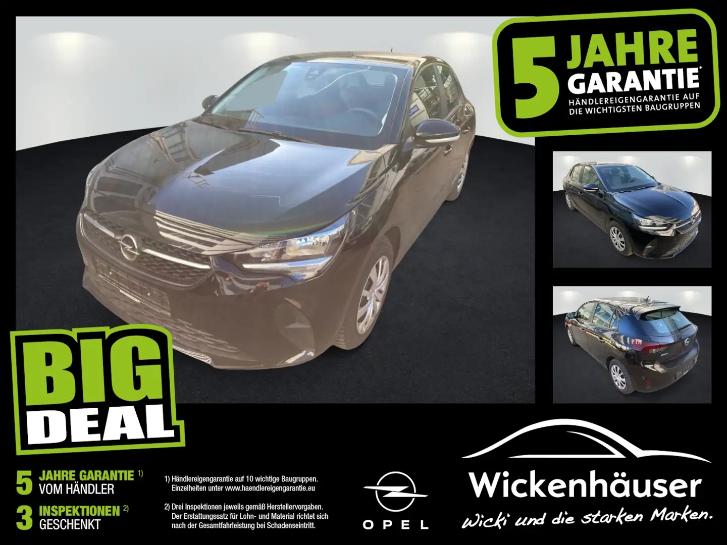 Opel Corsa 1.2 Edition Verkehrszeichenerkennung Schwarz - 1