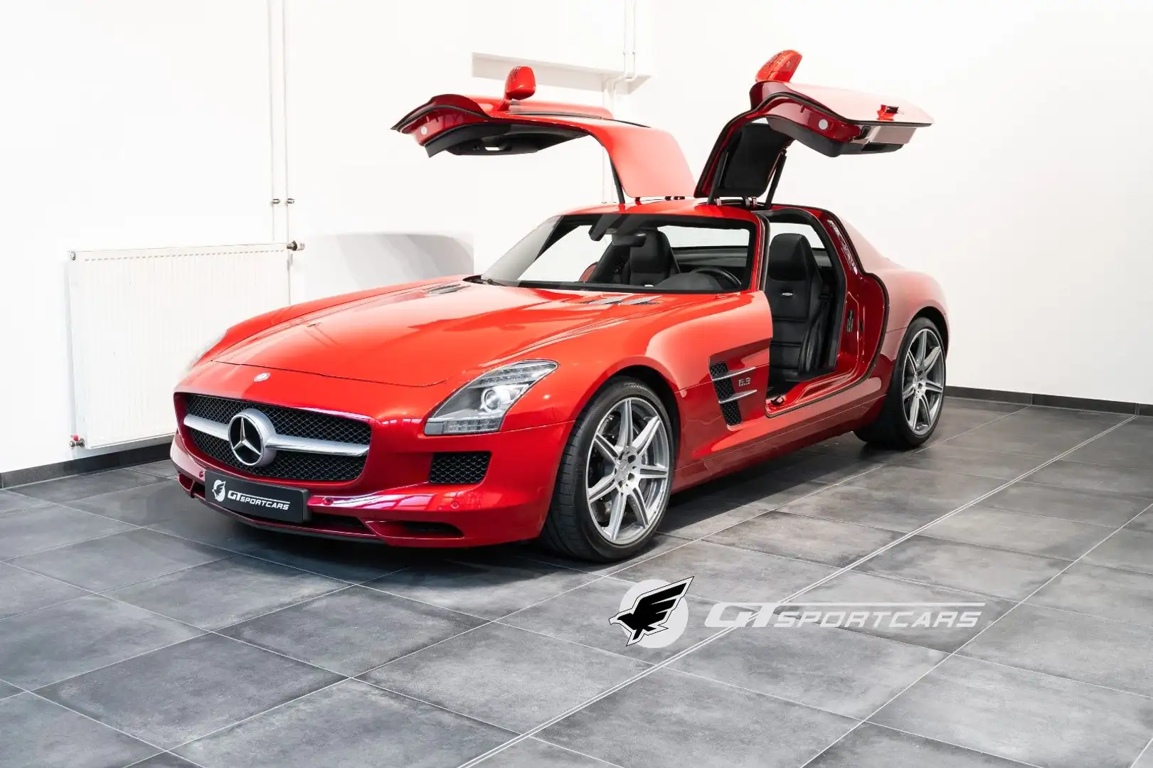 Mercedes-Benz SLS Coupe Deutsch Top Zustand Service neu Rood - 1
