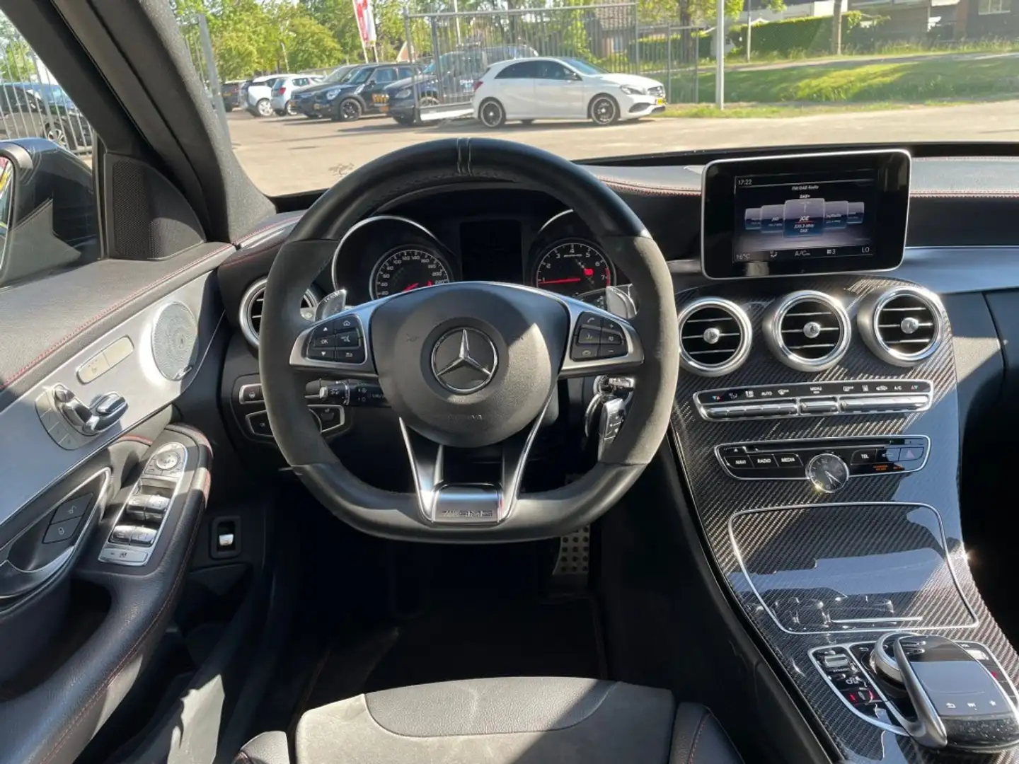 Mercedes-Benz C 43 AMG C43 AMG, 4MATIC, Burmester, LED, Carbon, DAB, Trek Zwart - 2