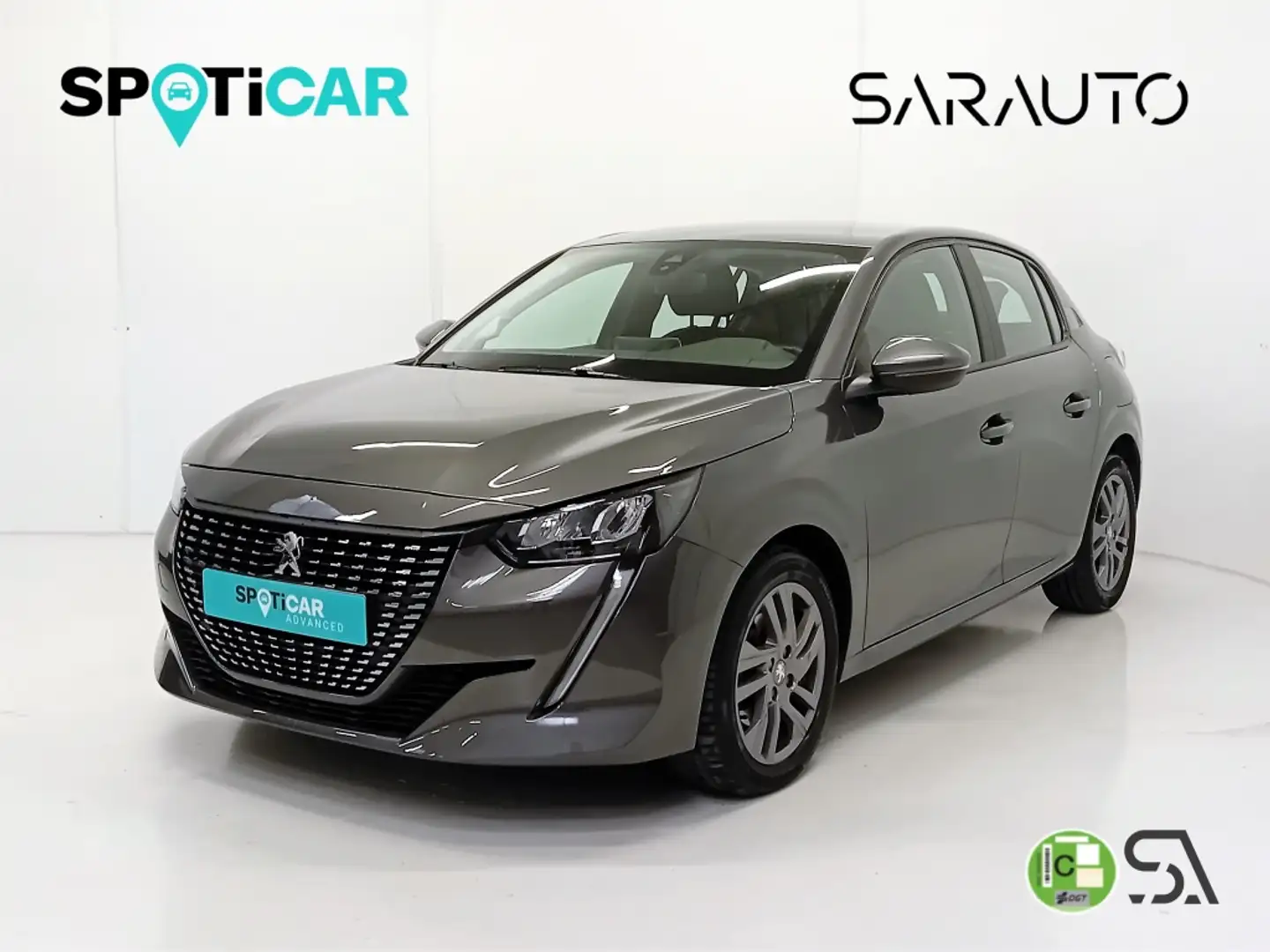 Peugeot 208 1.2 Puretech S&S Active Pack 100 Gris - 1