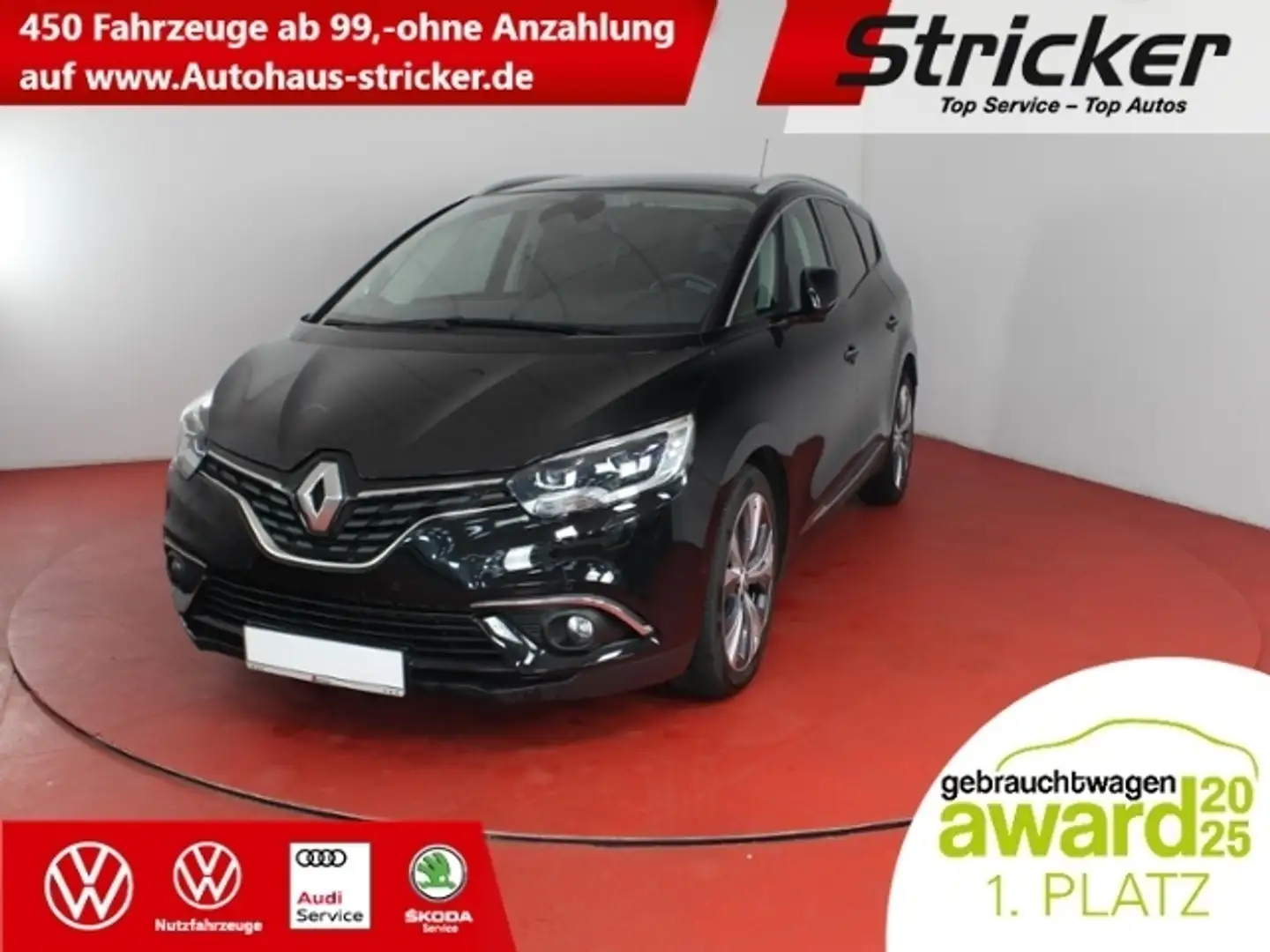 Renault Grand Scenic 1.2 Energy TÜV bis 04/2027 Kamera Sitzheizung Schwarz - 1