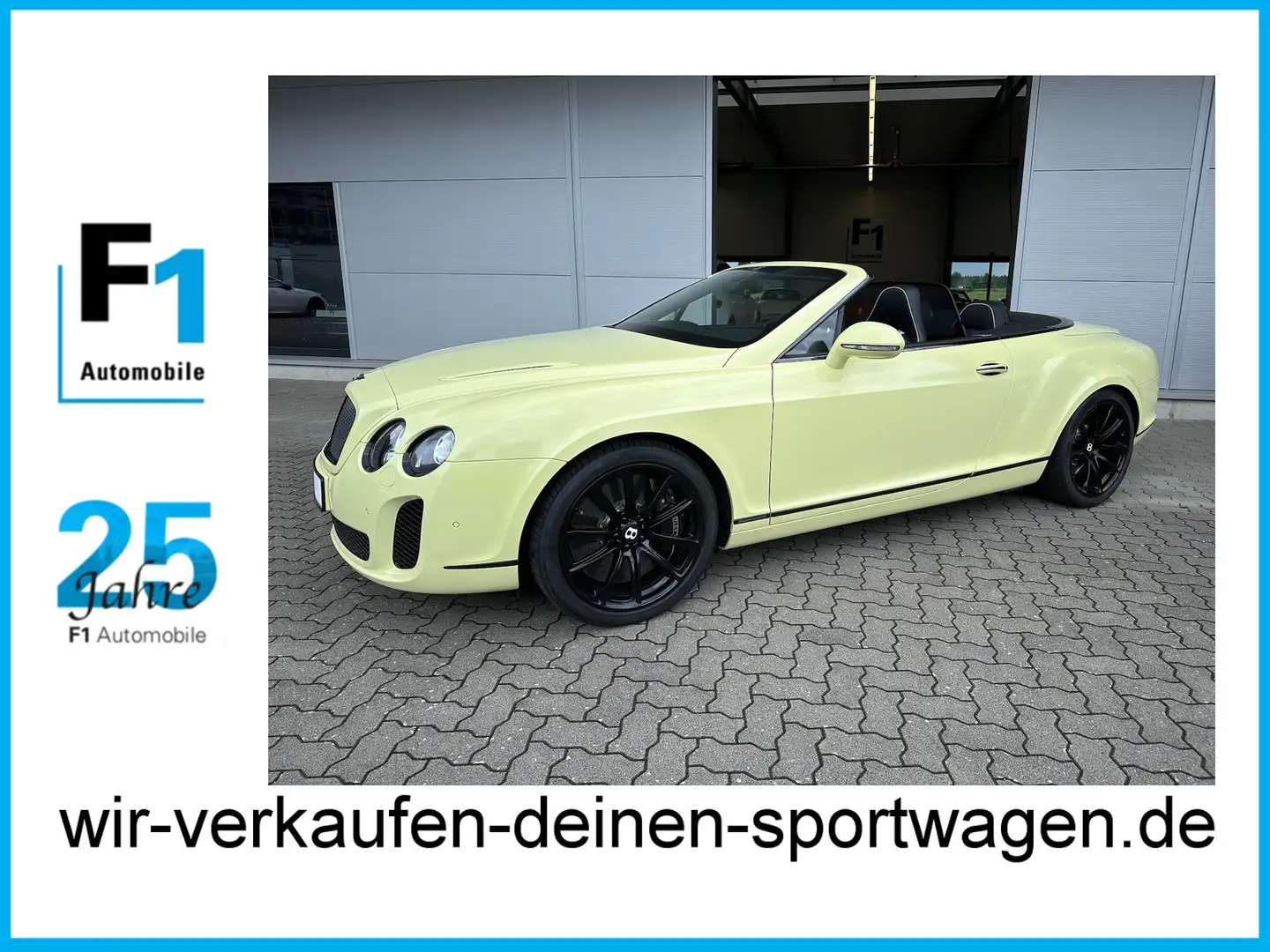 Bentley Continental Carbon-Sportsitze Windschott unfallfrei lückenl. B Amarillo - 1