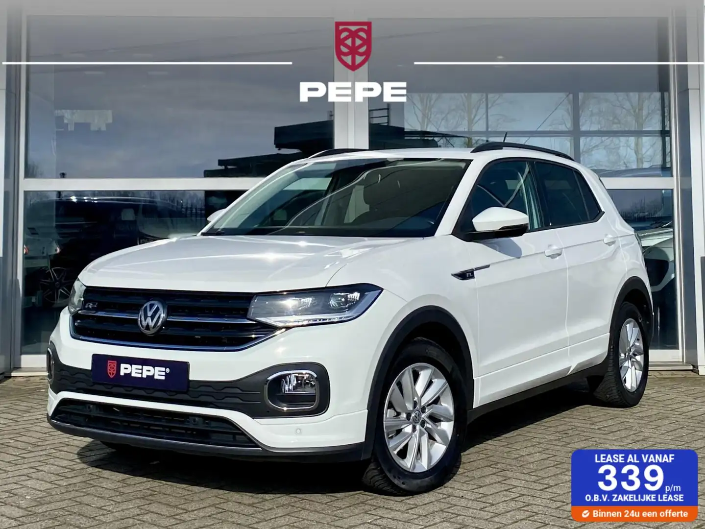 Volkswagen T-Cross 1.0 TSI|R-Line|LED|ACC|AUT|NAV|DIGI Wit - 1