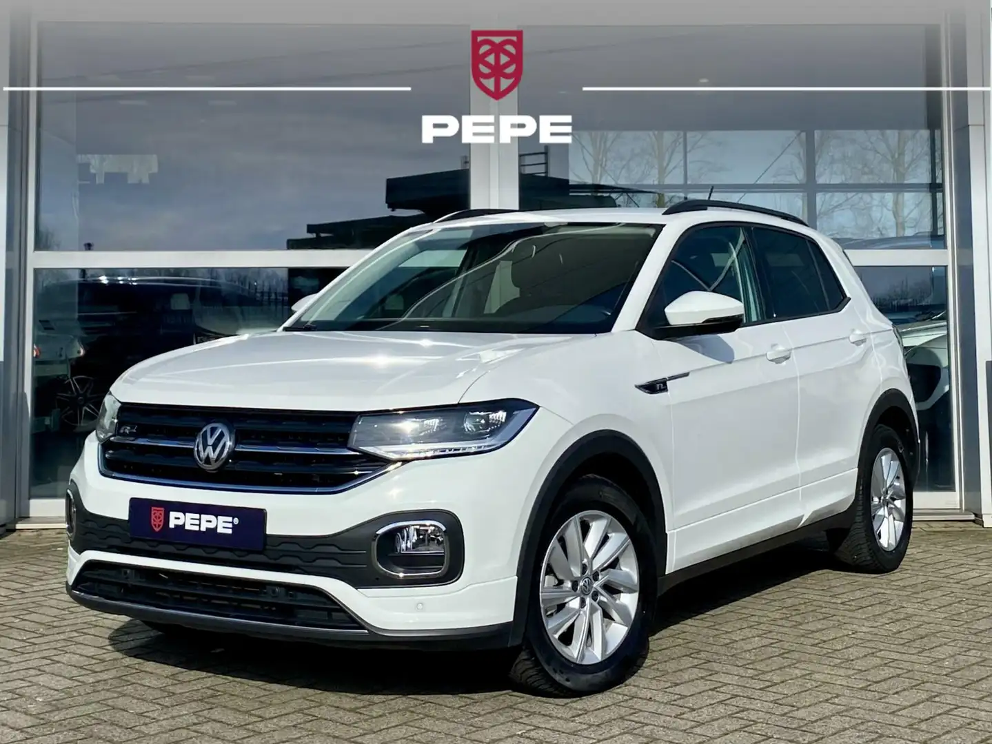 Volkswagen T-Cross 1.0 TSI|R-Line|LED|ACC|AUT|NAV|DIGI Blanco - 1