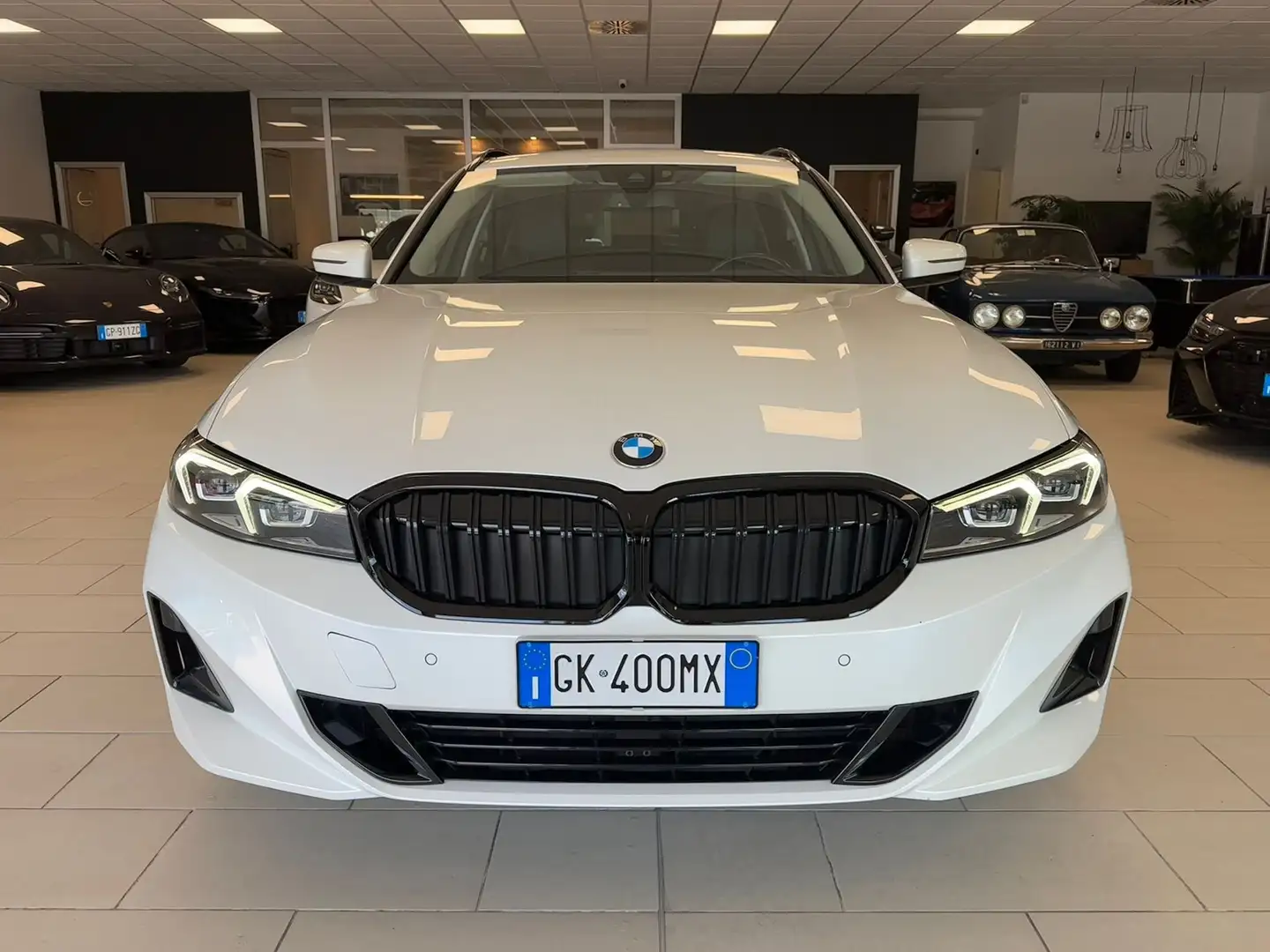 BMW 318 d Touring mhev MSport auto Uff.Italiana Uni Propr Bianco - 2