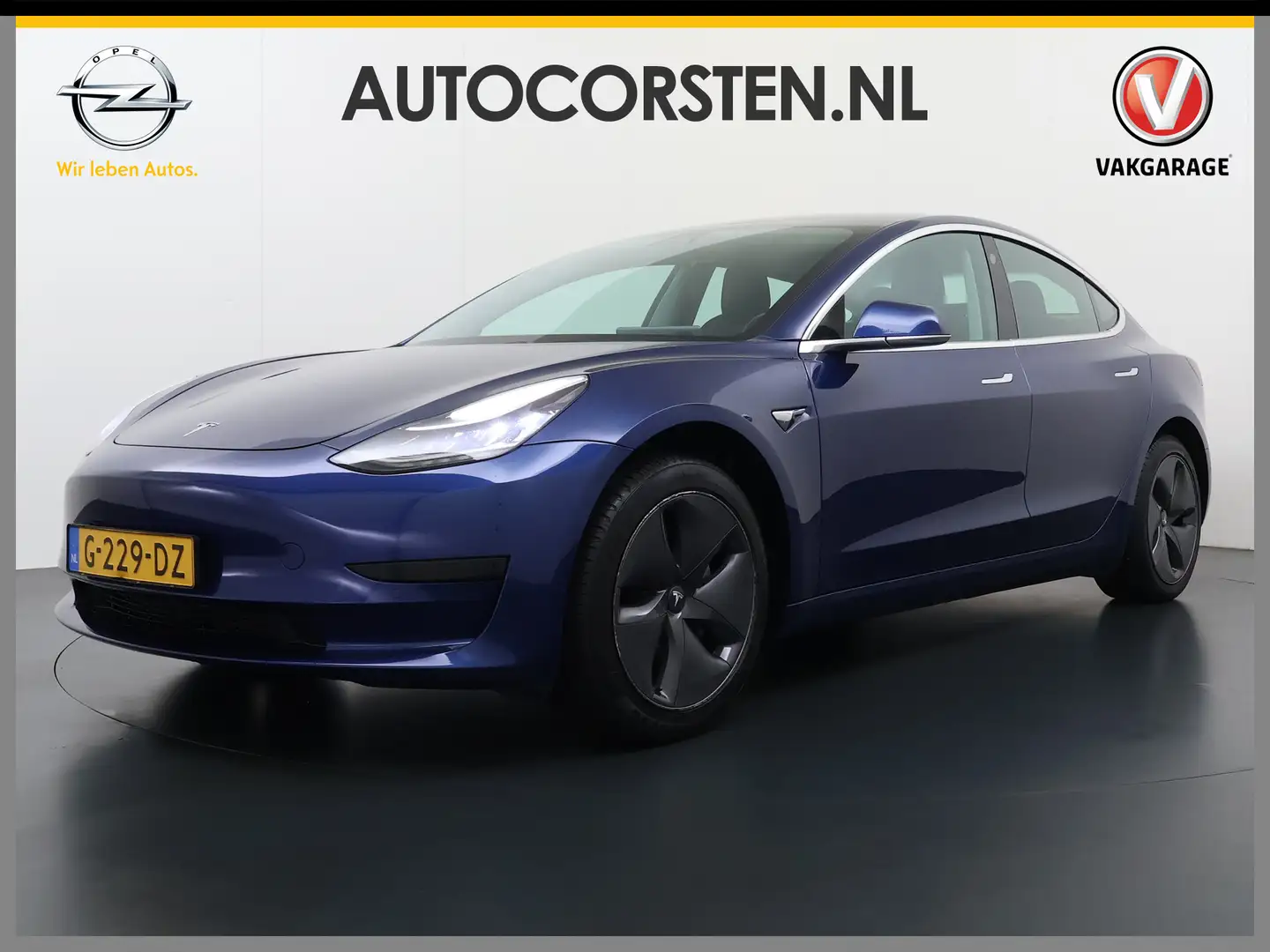 Tesla Model 3 RWD SR+ 325PK Lmv 18" AutoPilot FSD 2.5 Leder Pano Blauw - 1