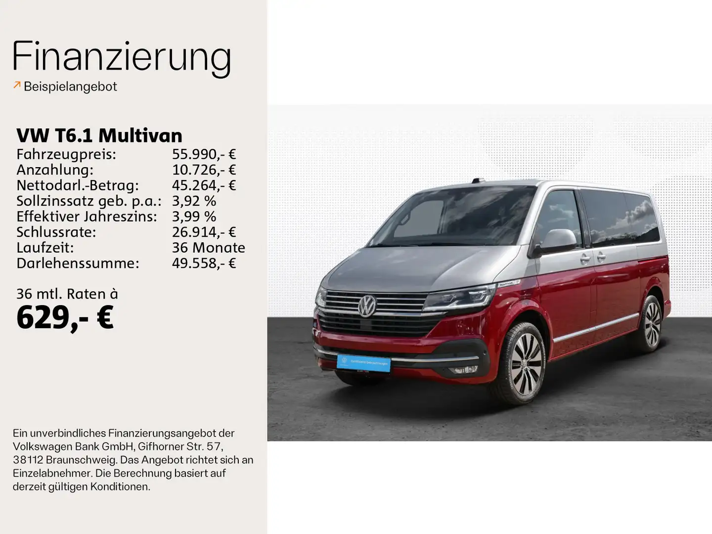 Volkswagen T6.1 Multivan Comfortline TDI *NAV*DAB+*ACC*Stan Rojo - 2