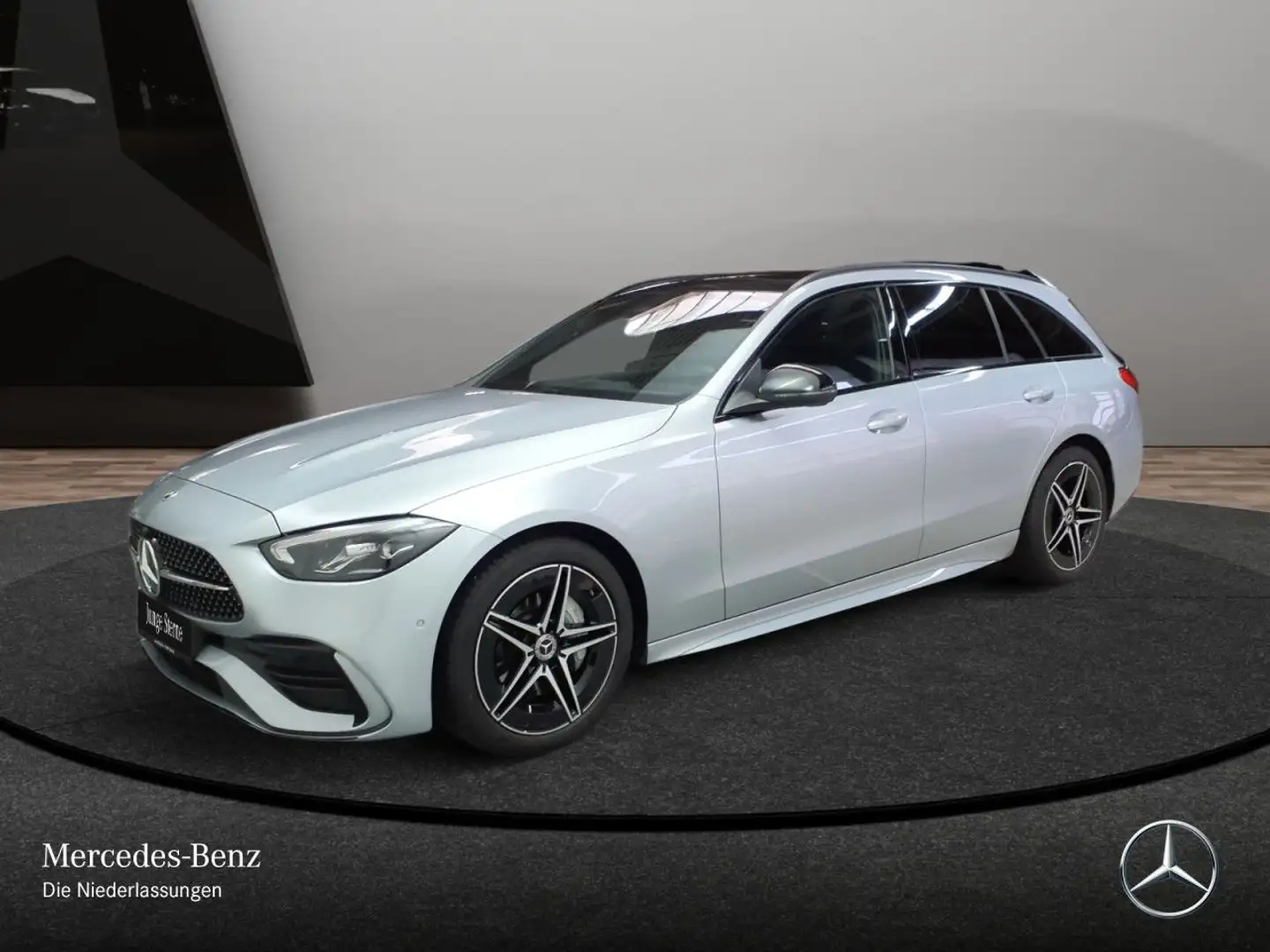 Mercedes-Benz C 220 d T 4M AMG+NIGHT+PANO+AHK+LED+KAMERA+TOTW+9G Silber - 2