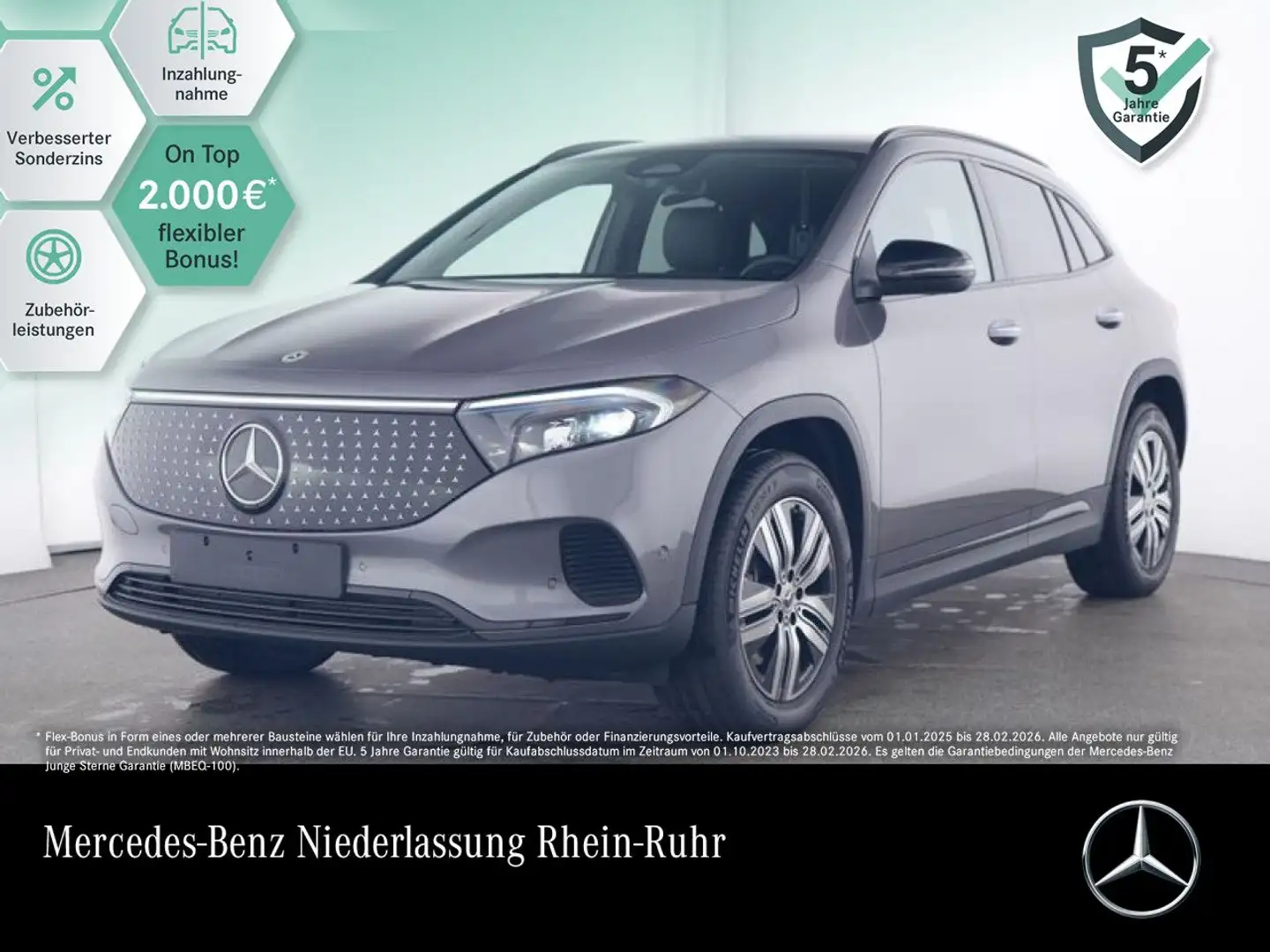 Mercedes-Benz EQA 300 4M NIGHT+PLUS-PAKET+KAMERA+KEYLESS+SPUR Grau - 1