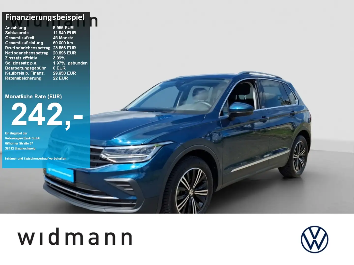 Volkswagen Tiguan Life 1.5 TSI 150 PS NAVIGATION ACC LED Bleu - 1